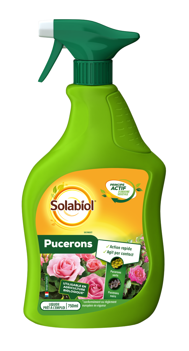 Traitement des insectes antipucerons SOLABIOL 750ML