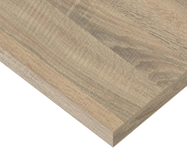 Tablero aglomerado de 2 cantos roble cambrian 59,7x244x1,6cm (anchoxaltoxgrosor)