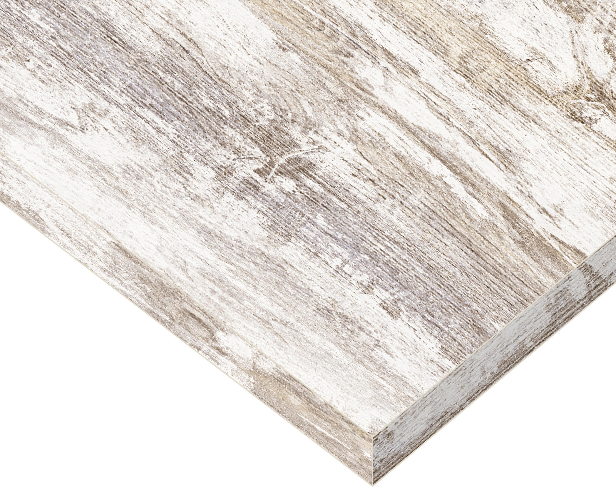 Tablero aglomerado blanco vintage 4 cantos de 29,7x60x1,6 cm (anchoxaltoxgrosor)