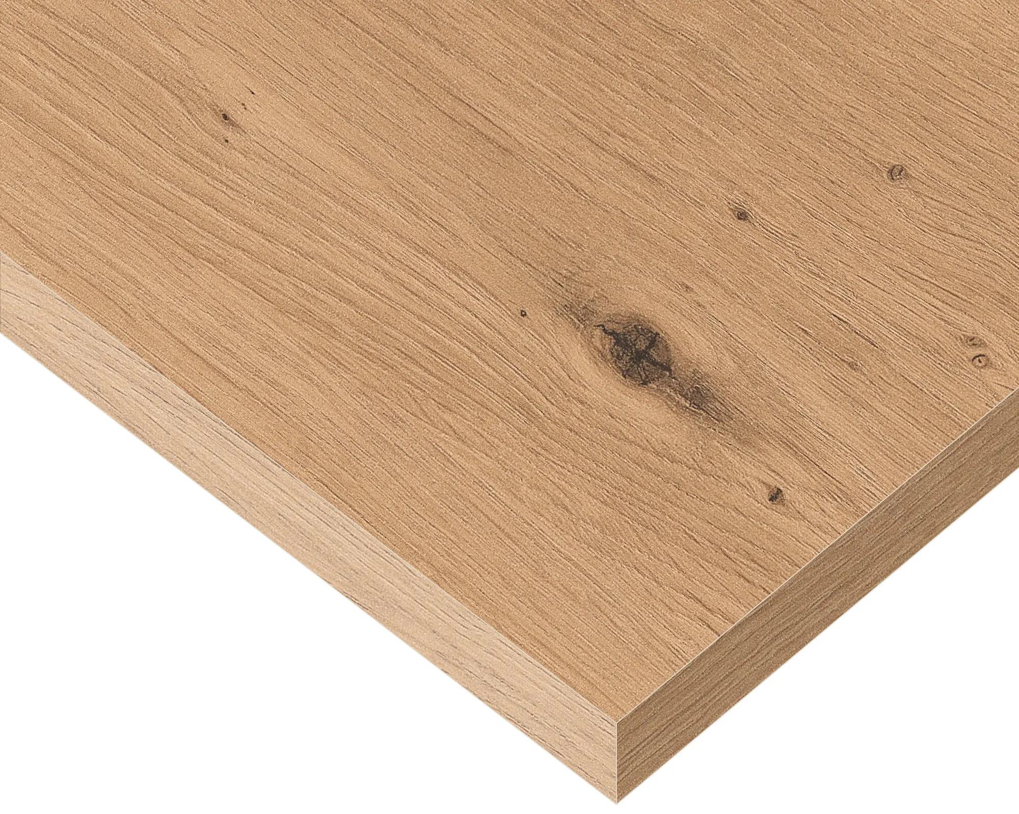 Tablero de aglomerado roble amazona 4 cantos de 39.7x80cm y 16mm de espesor