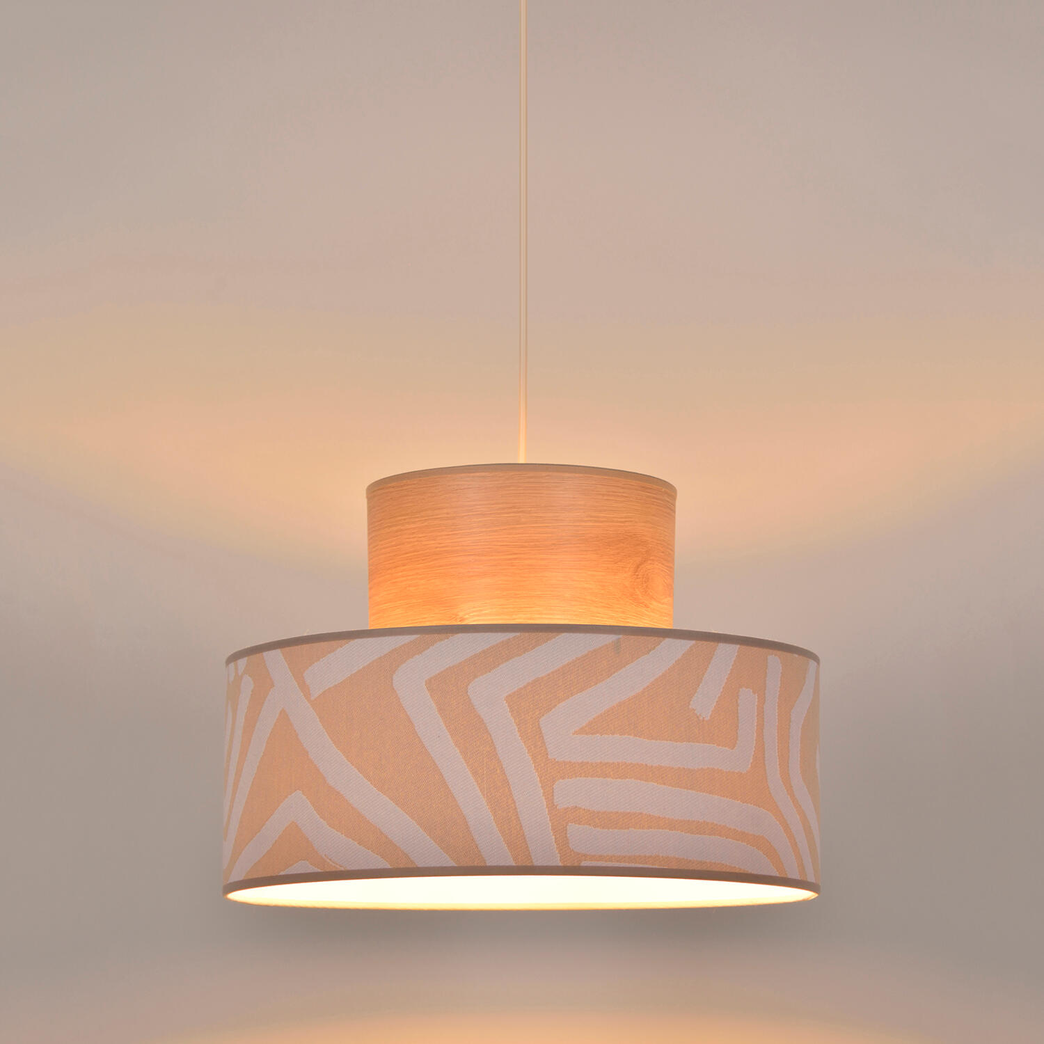Lámpara de techo nairobi blanco e27 38 cm