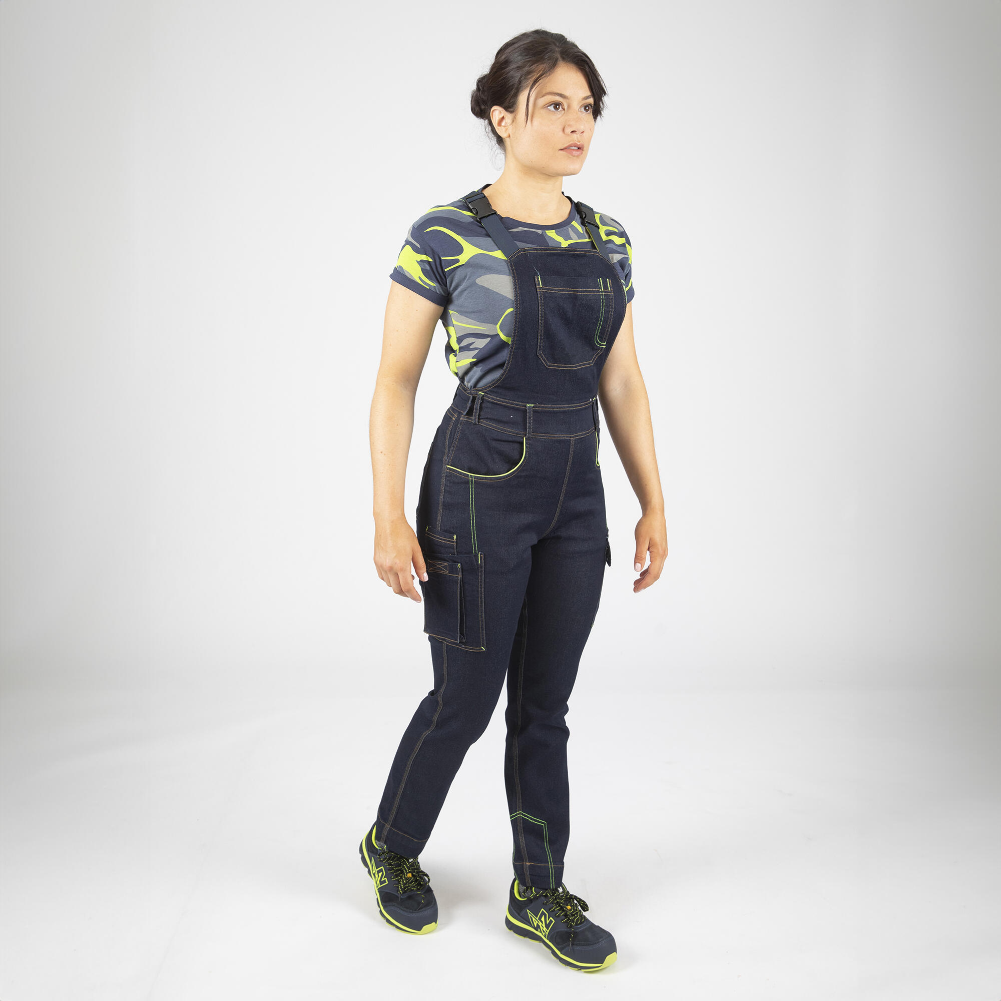 Salopette de travail Manea l NINE WORTHS bleu, taille 40 - 6