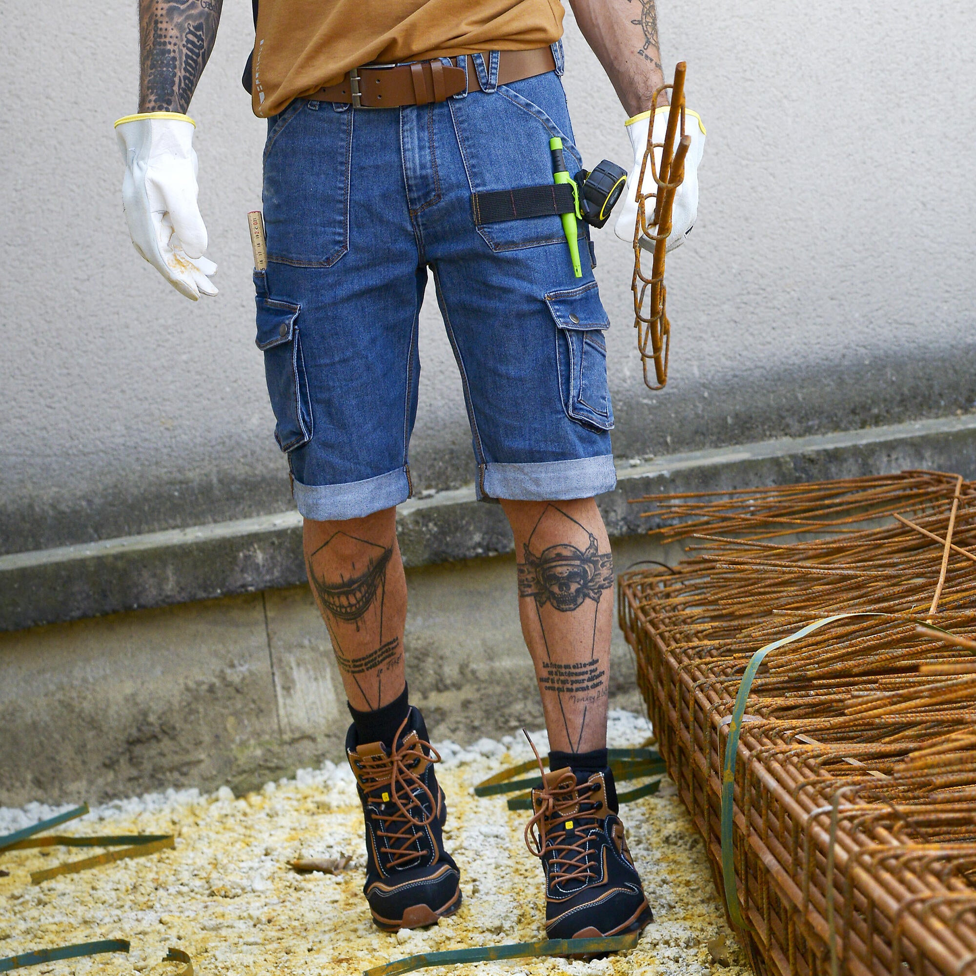 Bermuda 1385-noir-56 NINE WORTHS bleu clair, taille 40 - 8