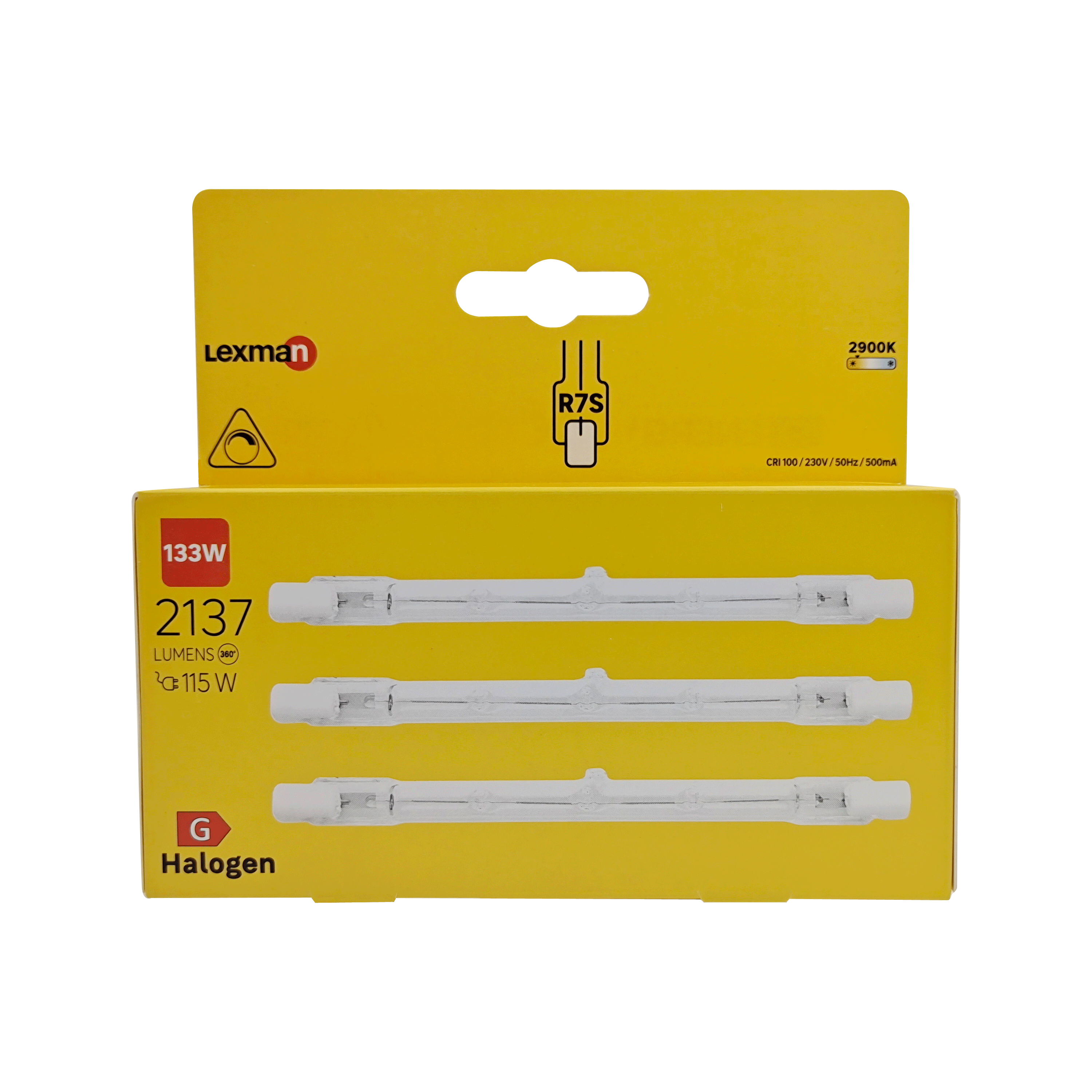 Zestaw 3 żarówek do oświetlenia liniowego LX 3XHAL R7S J118 115W 2137LM 2,9TK LEXMAN - 6