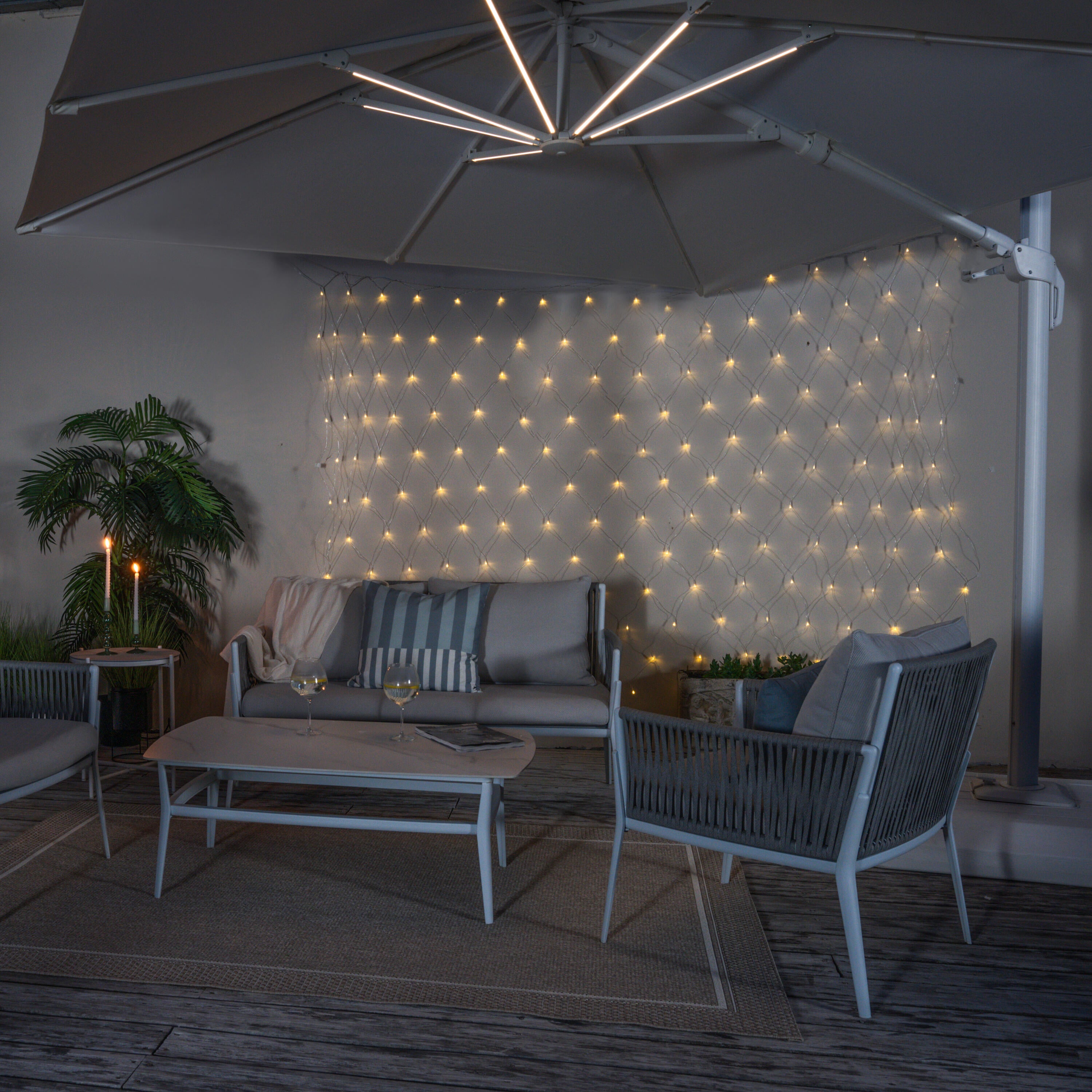 Grinalda 2m 3000K IP44 multicor Inspire - 12