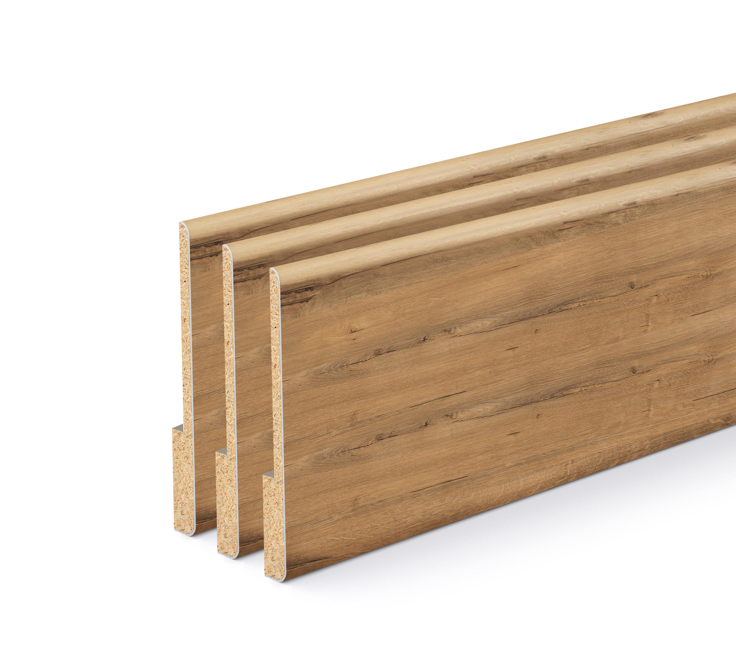 Kit de 3 recrecidos roble gold de 67x10mm