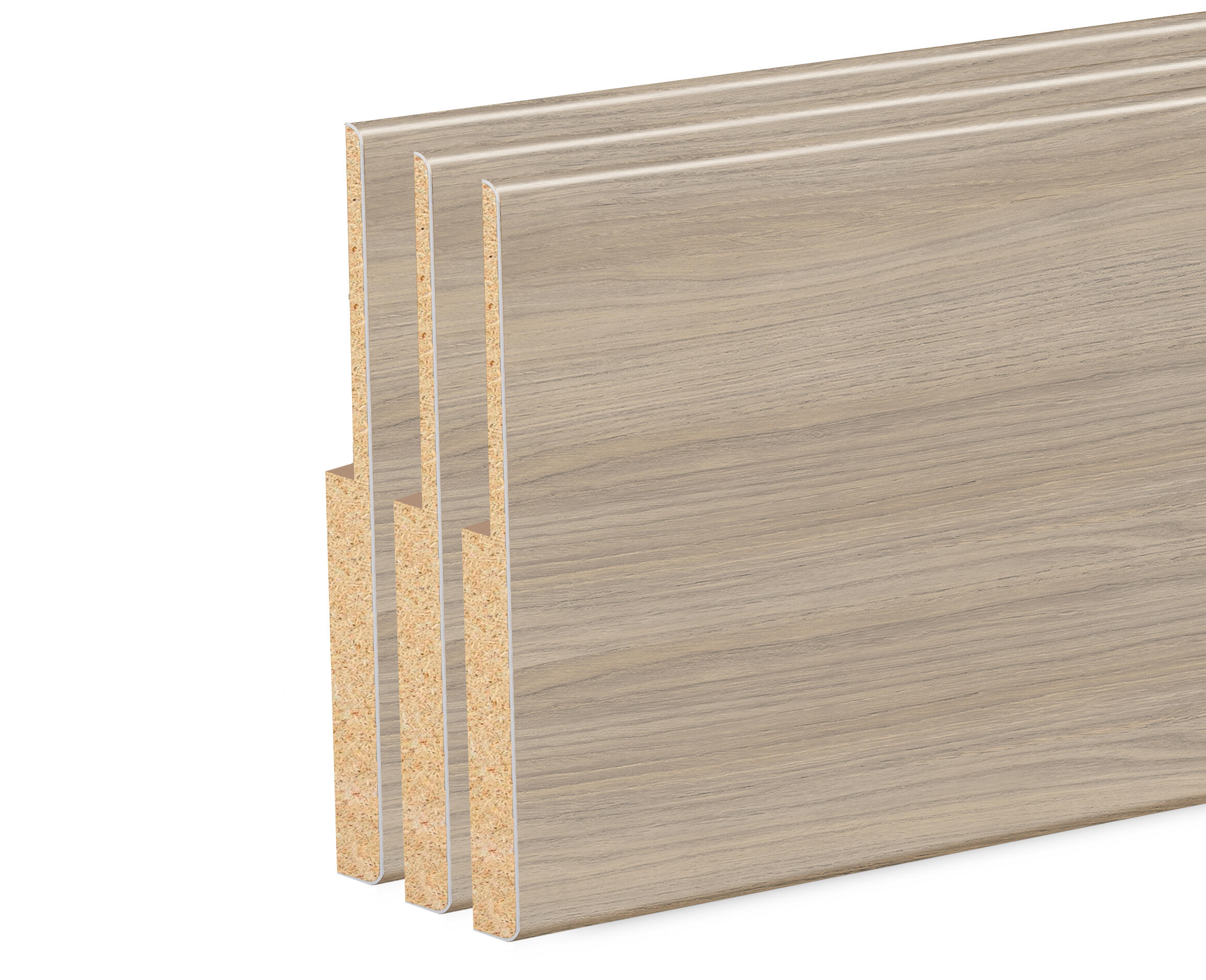 Kit de 3 recrecidos roble loft de 117x10mm