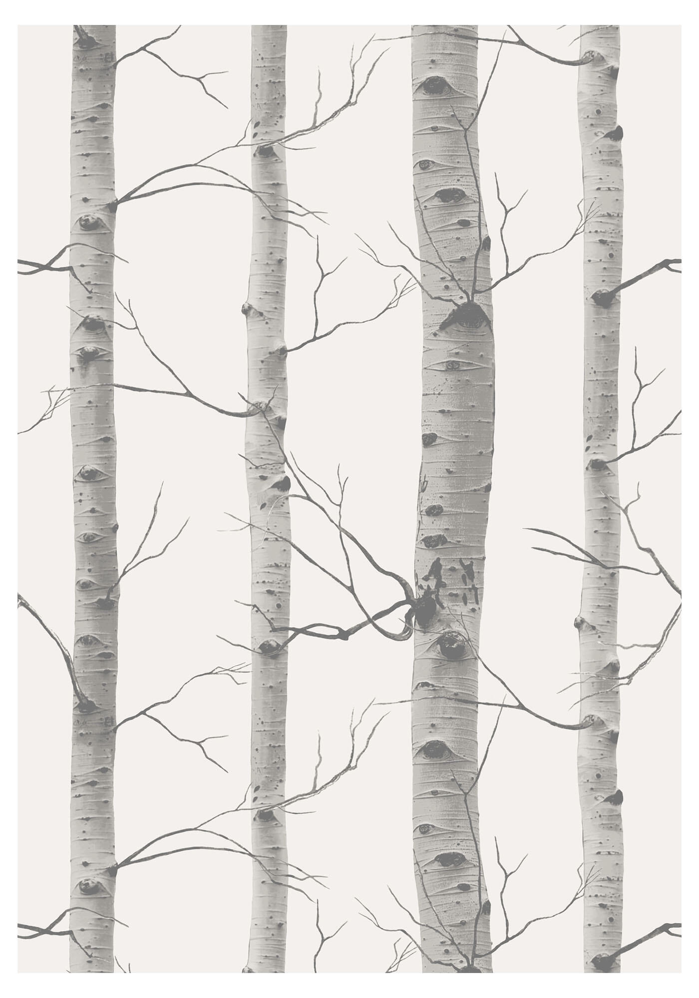 Papel pintado vinilo aplicación cola en pared Naturaleza Bosque 1585 gris  VINELUS 52cmx10m lavable apto para cocinas o baños - 5