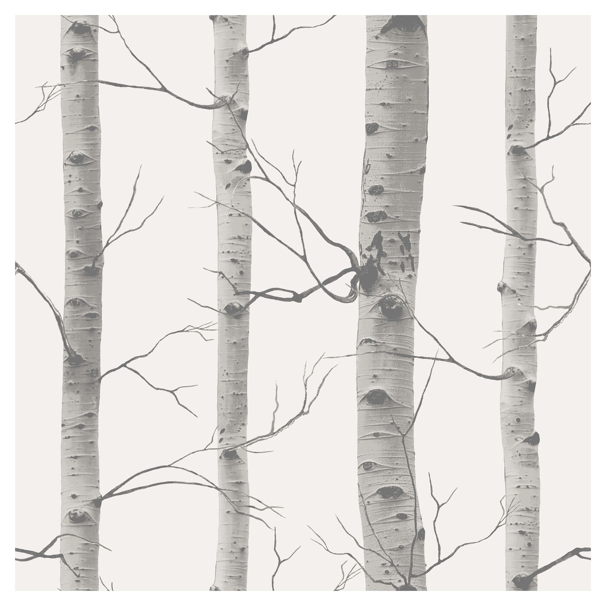 Papel pintado vinilo aplicación cola en pared Naturaleza Bosque 1585 gris  VINELUS 52cmx10m lavable apto para cocinas o baños - 2