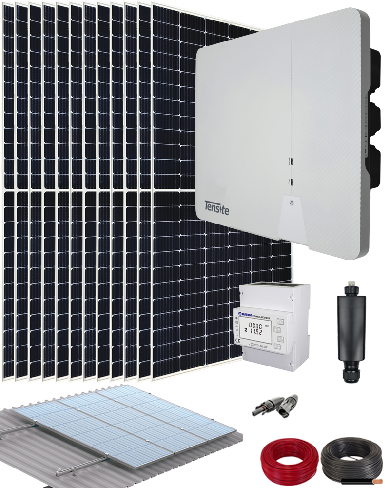 Kit autoconsumo trifásico 10000w 50kwh/día