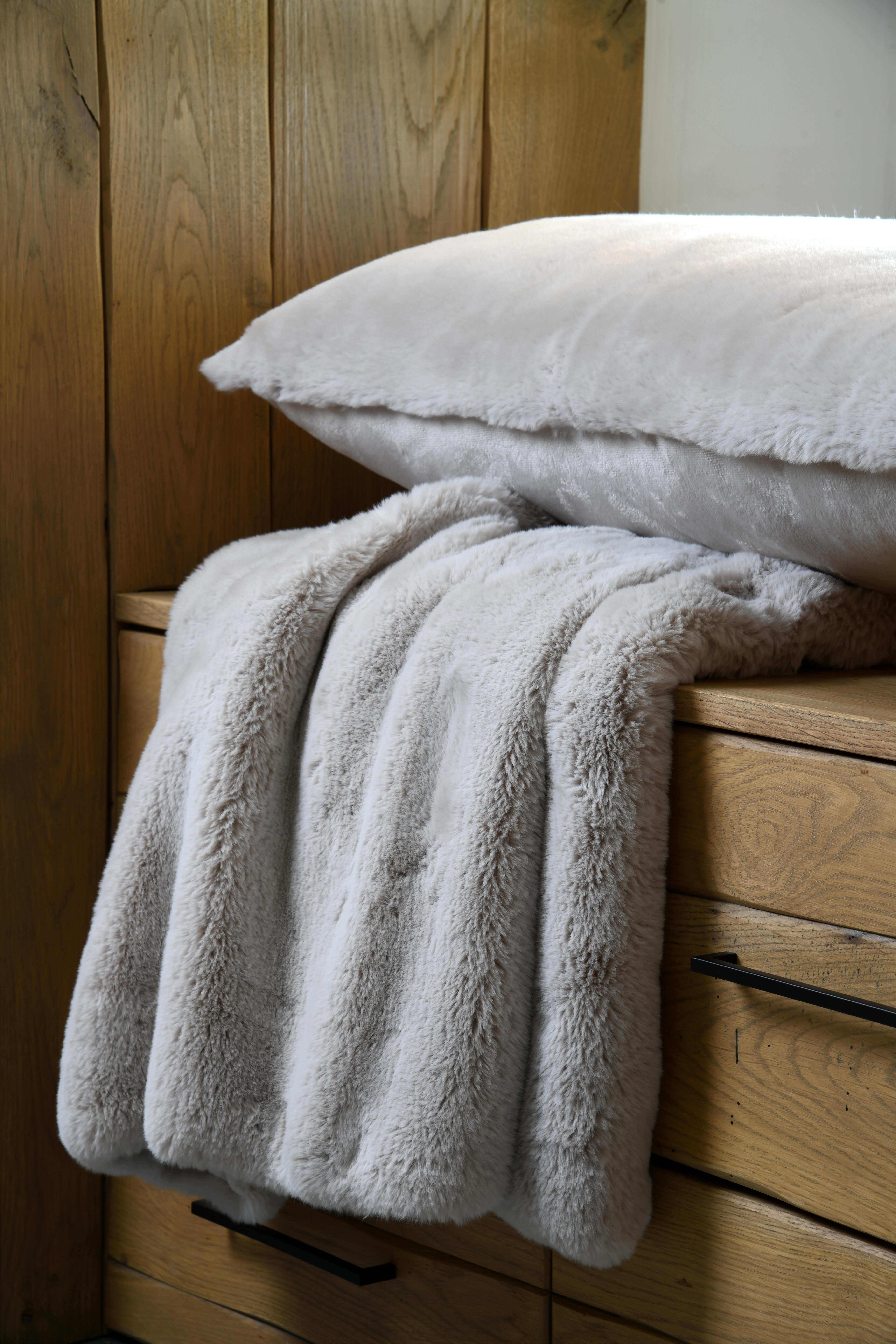 Plaid Bostan, beige l.220 x L.180 cm - 2