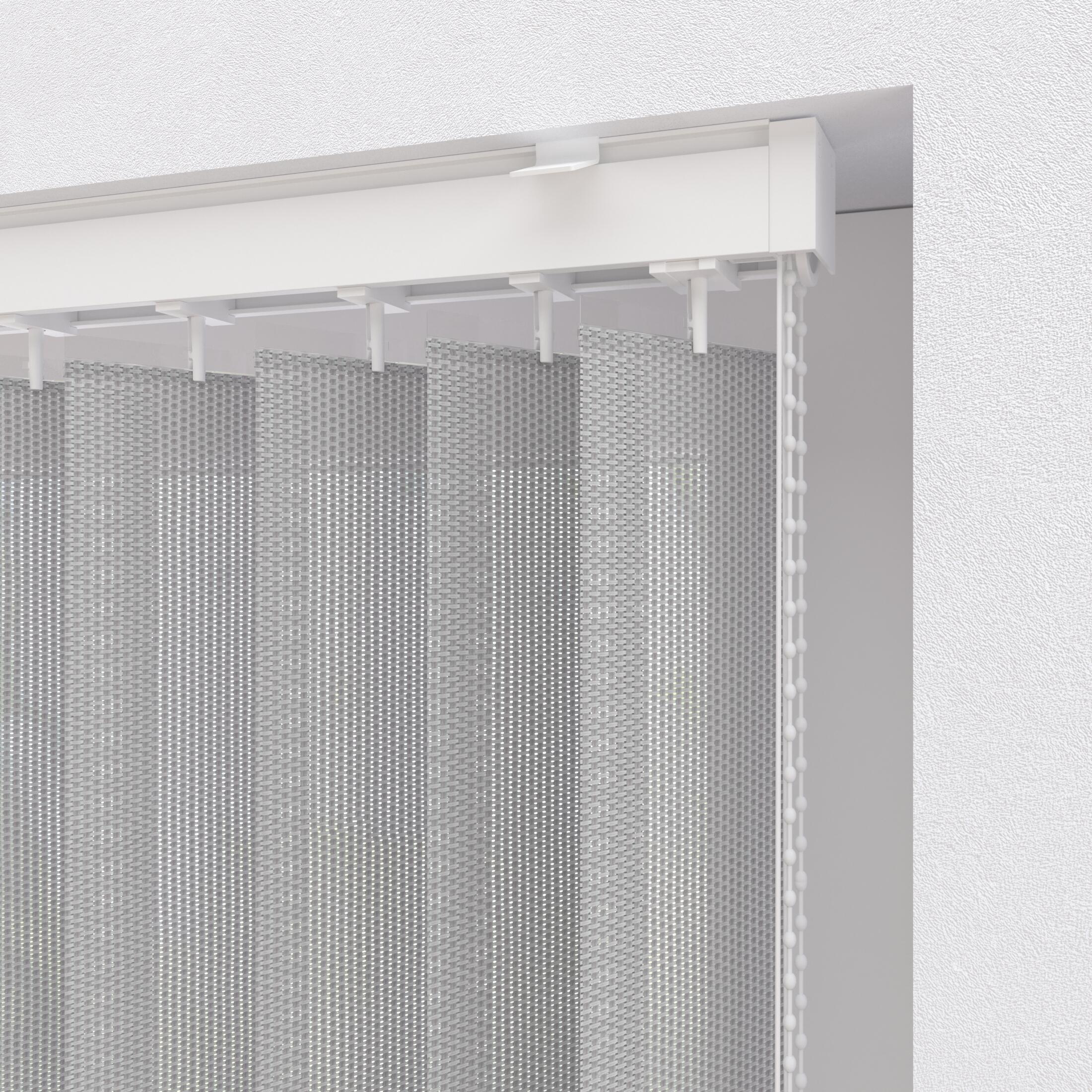 Lot de 5 lamelles de store californien Pure, l.8.9 x H.260 cm, screen gris clair - 2