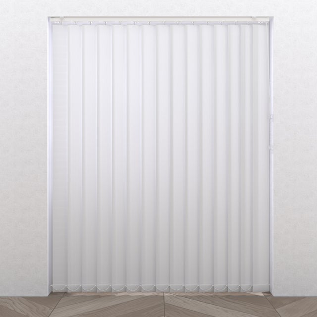 Lot de 5 lamelles de store californien Pure, l.8.9 x H.260 cm, blanc natking
