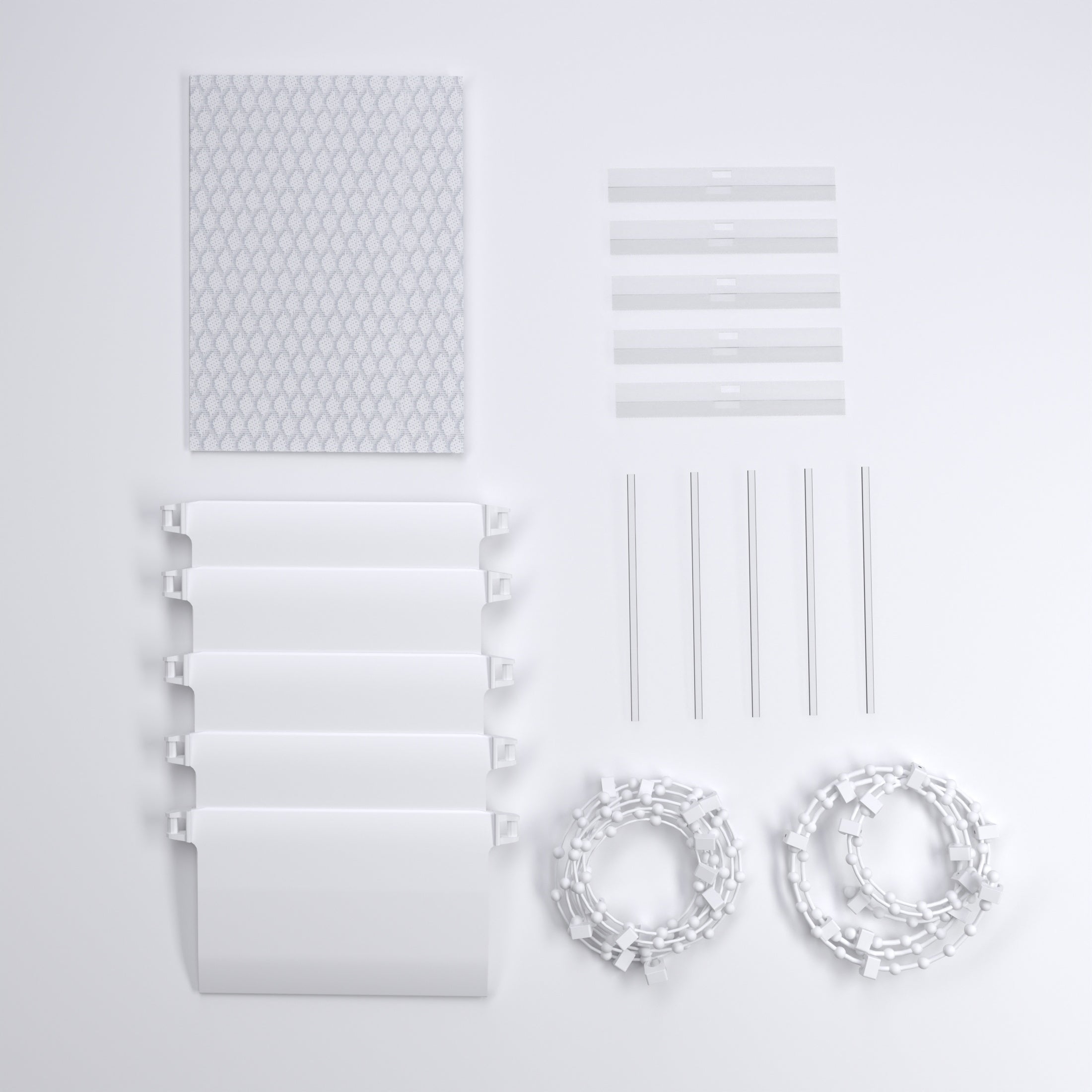 Lot de 5 lamelles de store californien Pure, l.8.9 x H.260 cm, blanc natking - 4