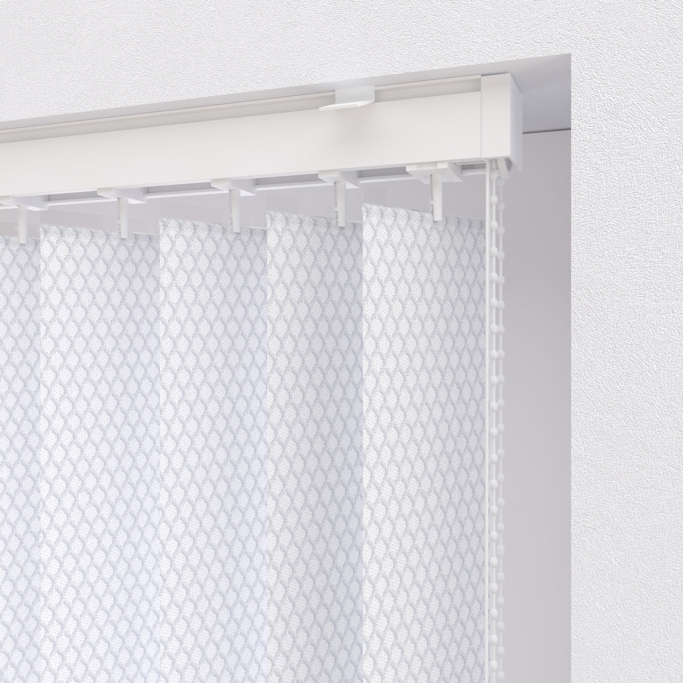 Lot de 5 lamelles de store californien Pure, l.8.9 x H.260 cm, blanc natking - 2