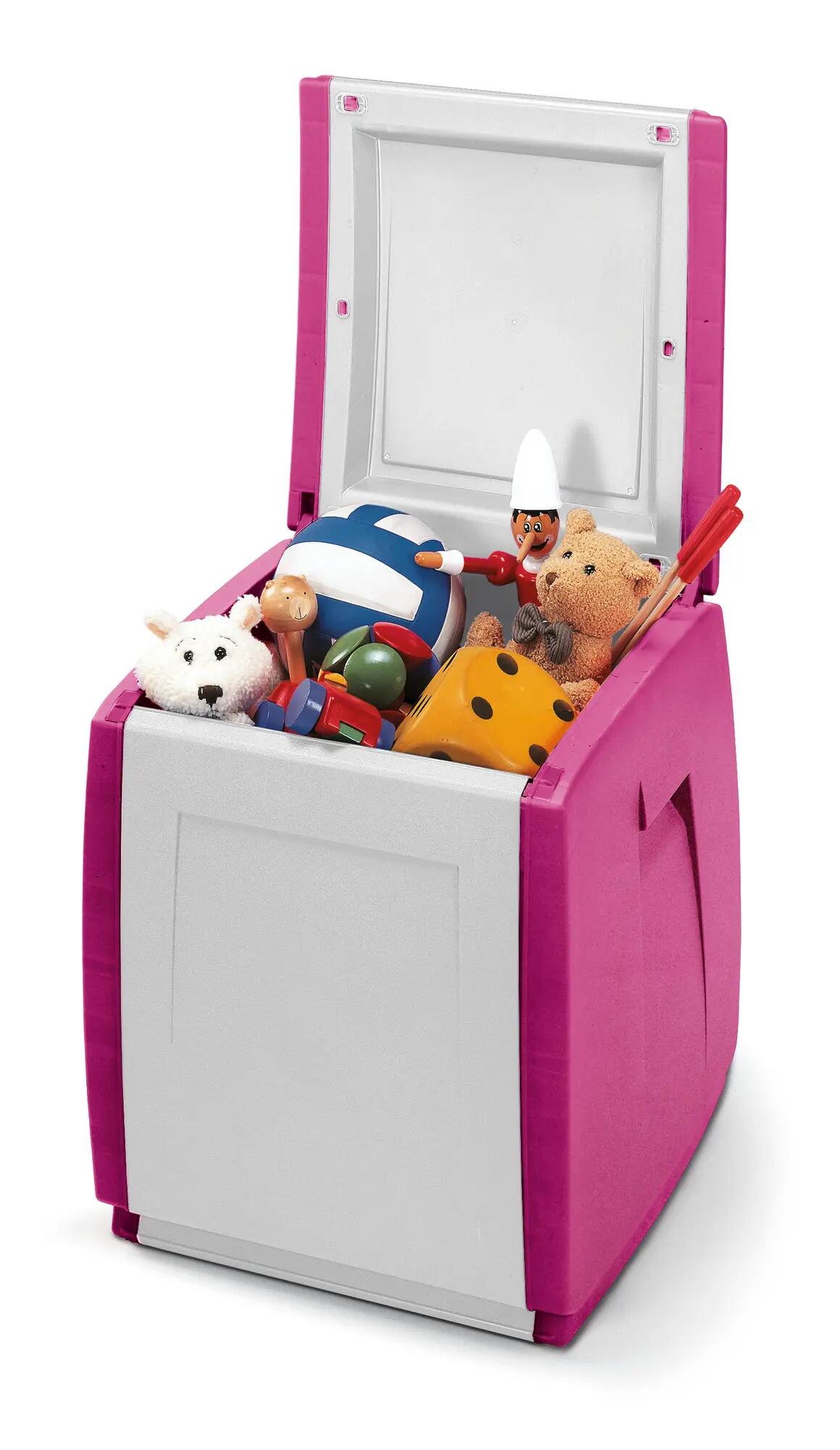 Baúl infantil in&out 57x54x54 cm 120l fucsia