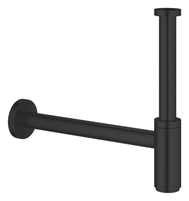 Sifão de lavatório Grohe preto mate