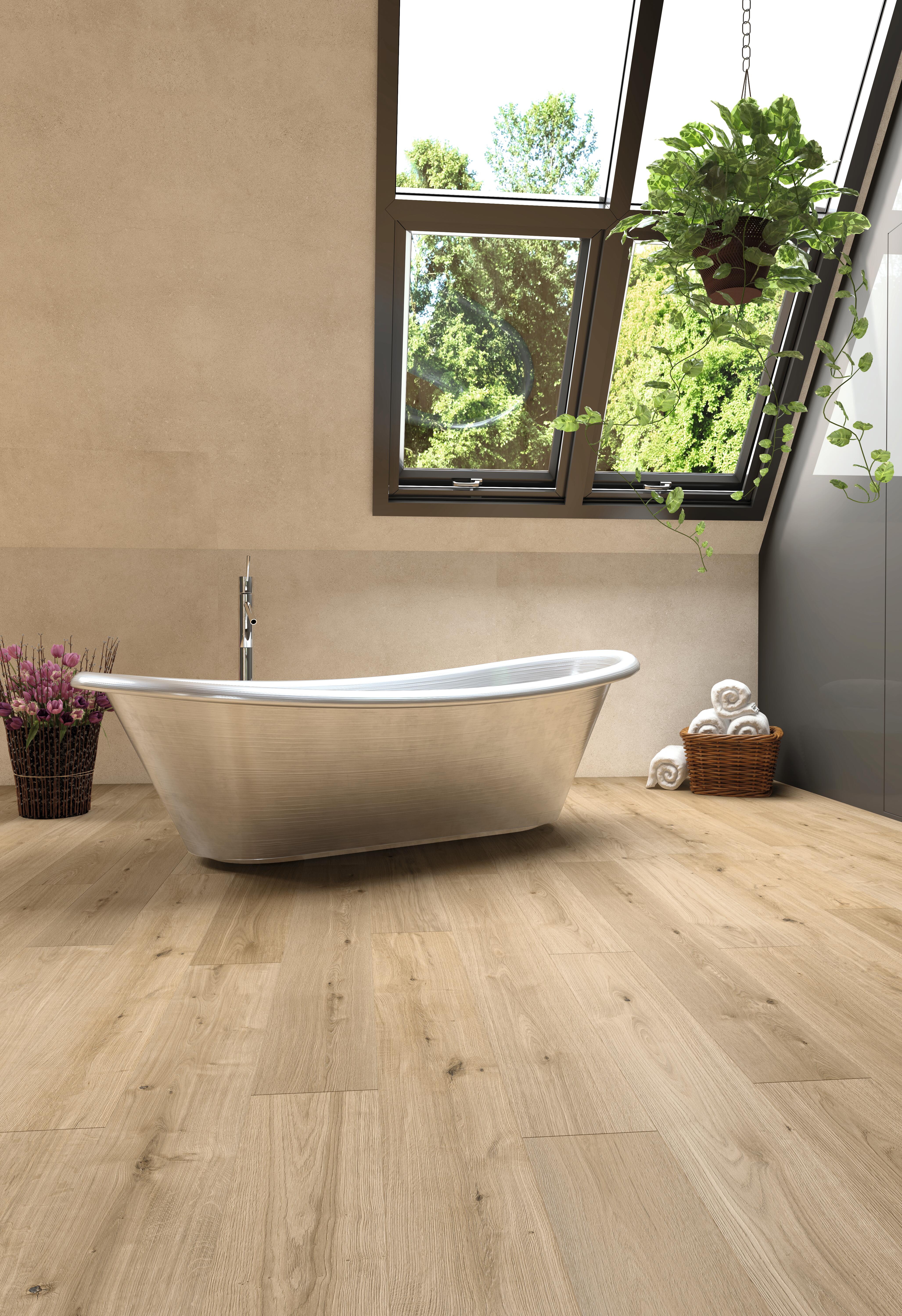 Pavimento SPC effetto legno beige Sp 4.6 mm con sottopavimento integrato ARTENS New Gilmour 2.455 m² - 8