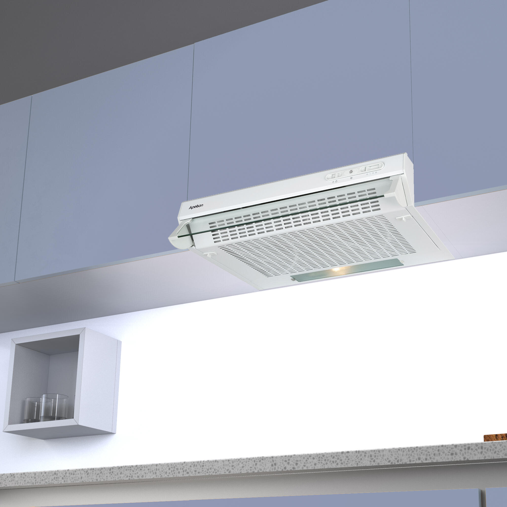 Exaustor de móvel 60 cm 205 m³/h branco Apelson AIR 101 II - 5