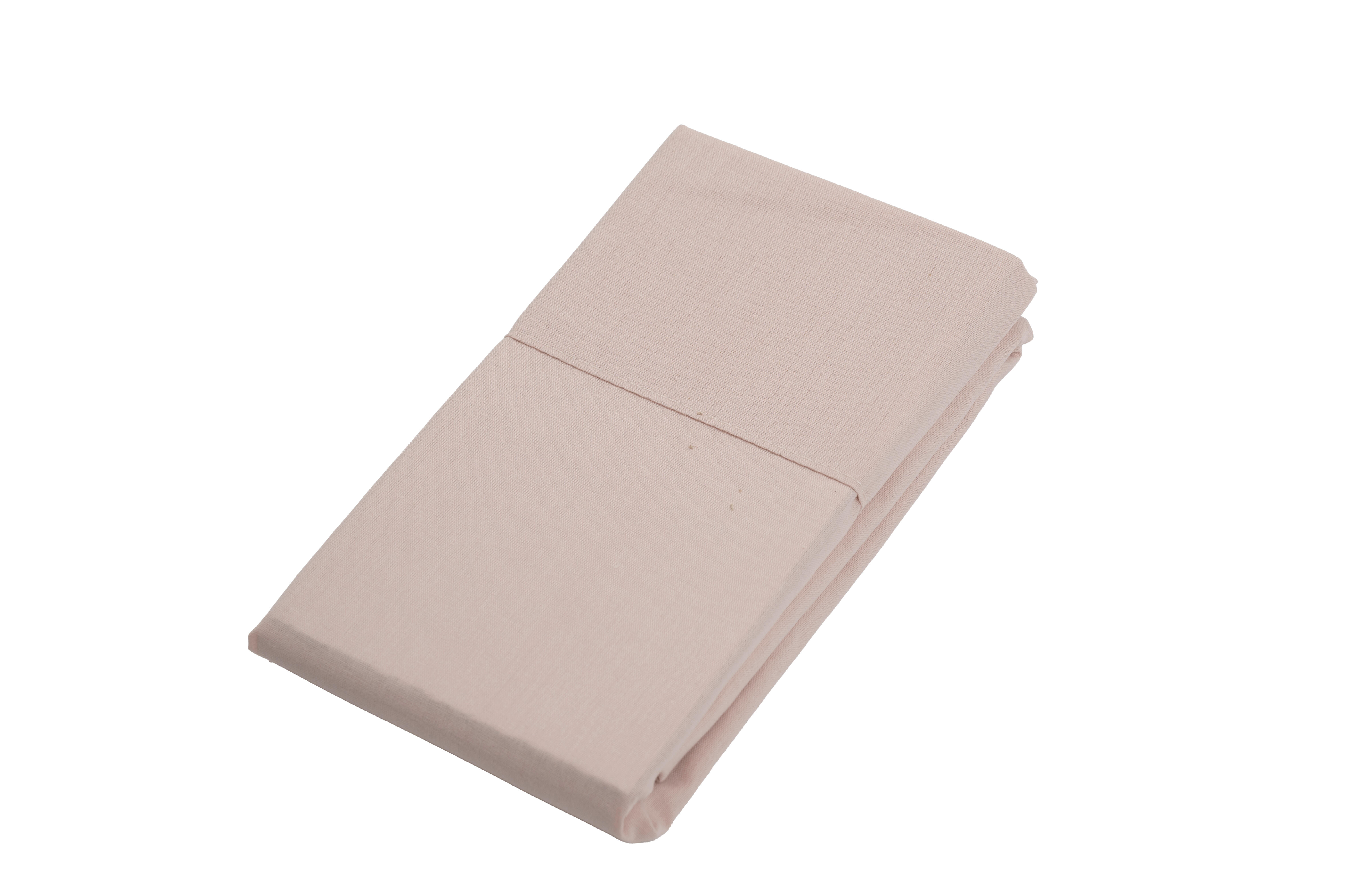 Funda de almohada   algodón 144 hilos rosa palo 45 x 110 cm - 6