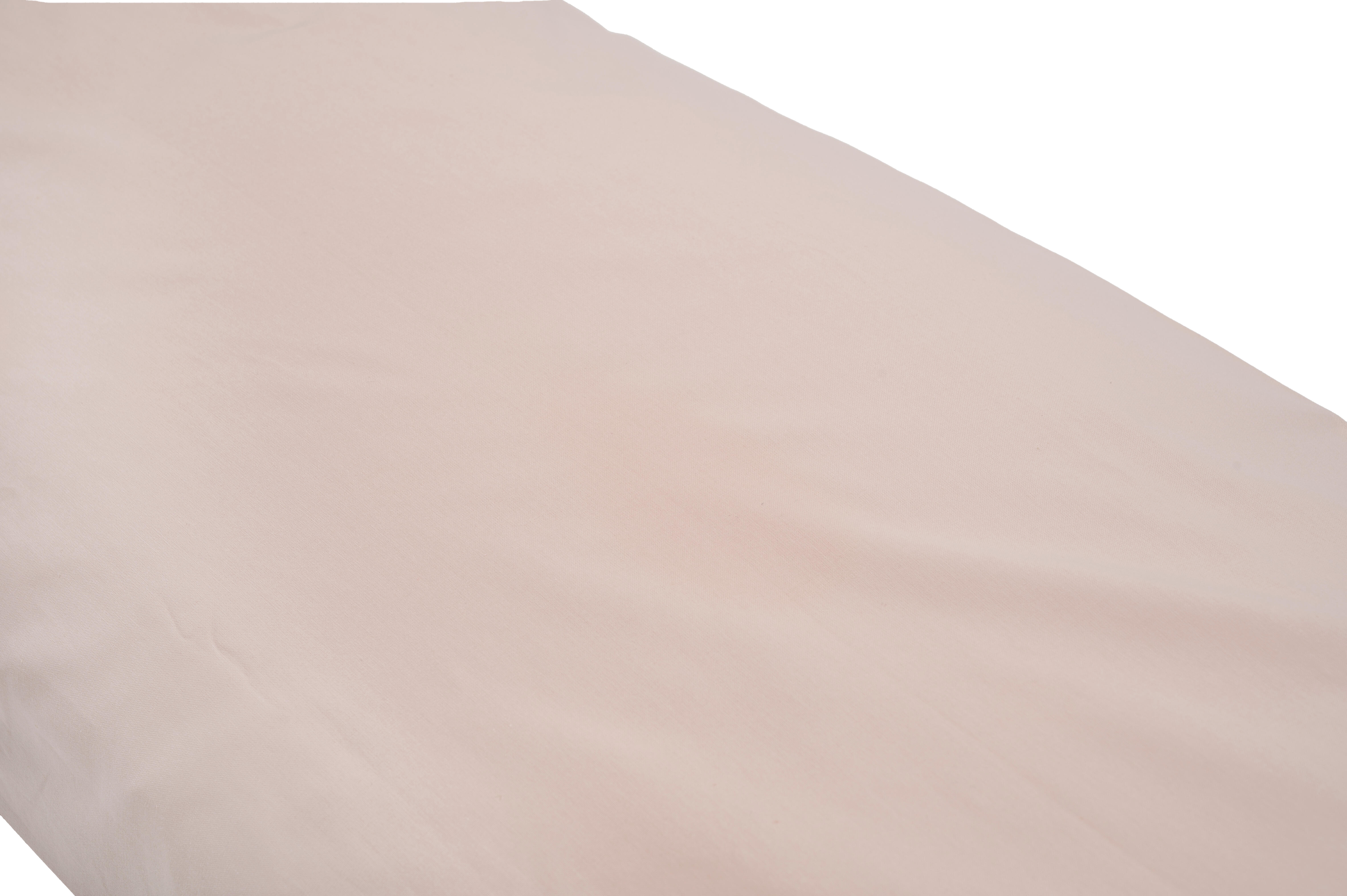 Funda de almohada Esencial algodón 144 hilos rosa palo 45 x 155 cm para cama de 135 cm - 3