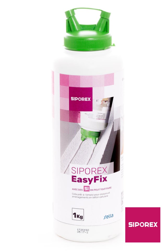 Colle SIPOREX EASYFIX prête à l'emploi pour béton cellulaire, 1kg