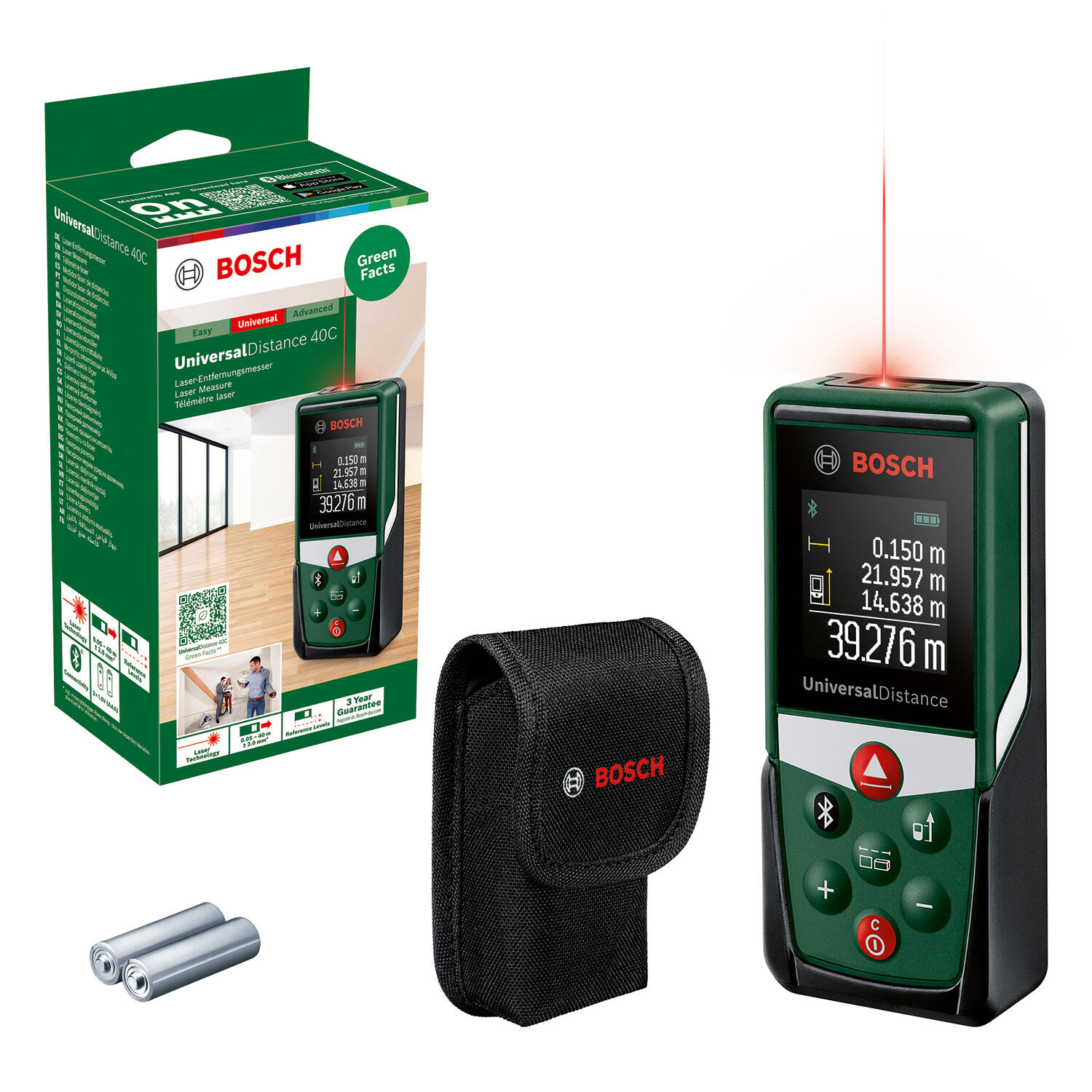 Telemetro laser classe 2 BOSCH UniversalDistance 40C distanza max 40 m - 4