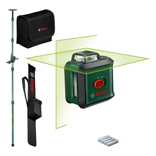 Niveau laser 360° vert 24m BOSCH UniversalLevel 360 + tige TP 320 + pince