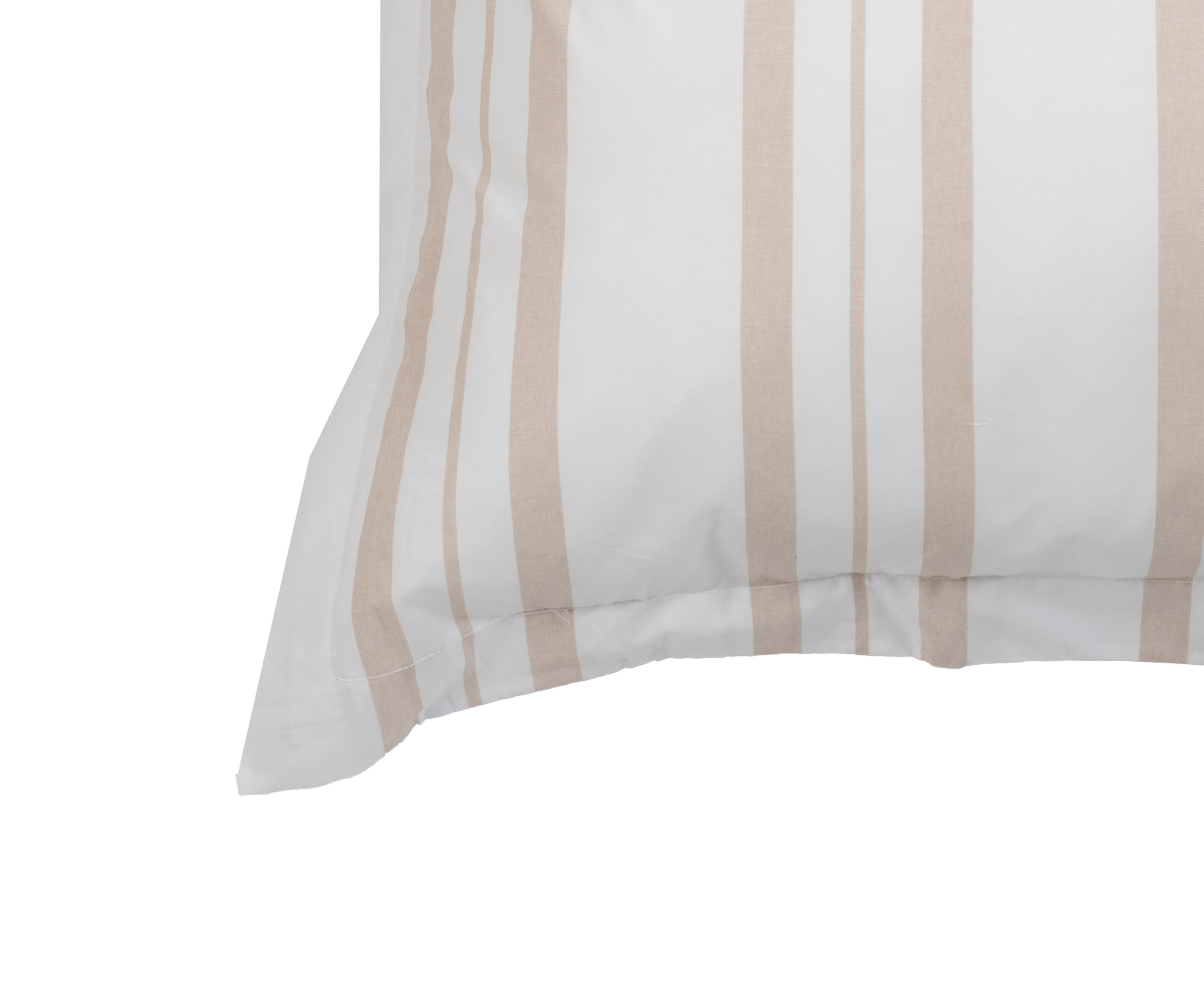 Funda para cuadrante de cama Liena algodón percal 180 hilos beige 60 x 60 cm para cama de 90, 135, 150, 160, 180, 200 cm - 7