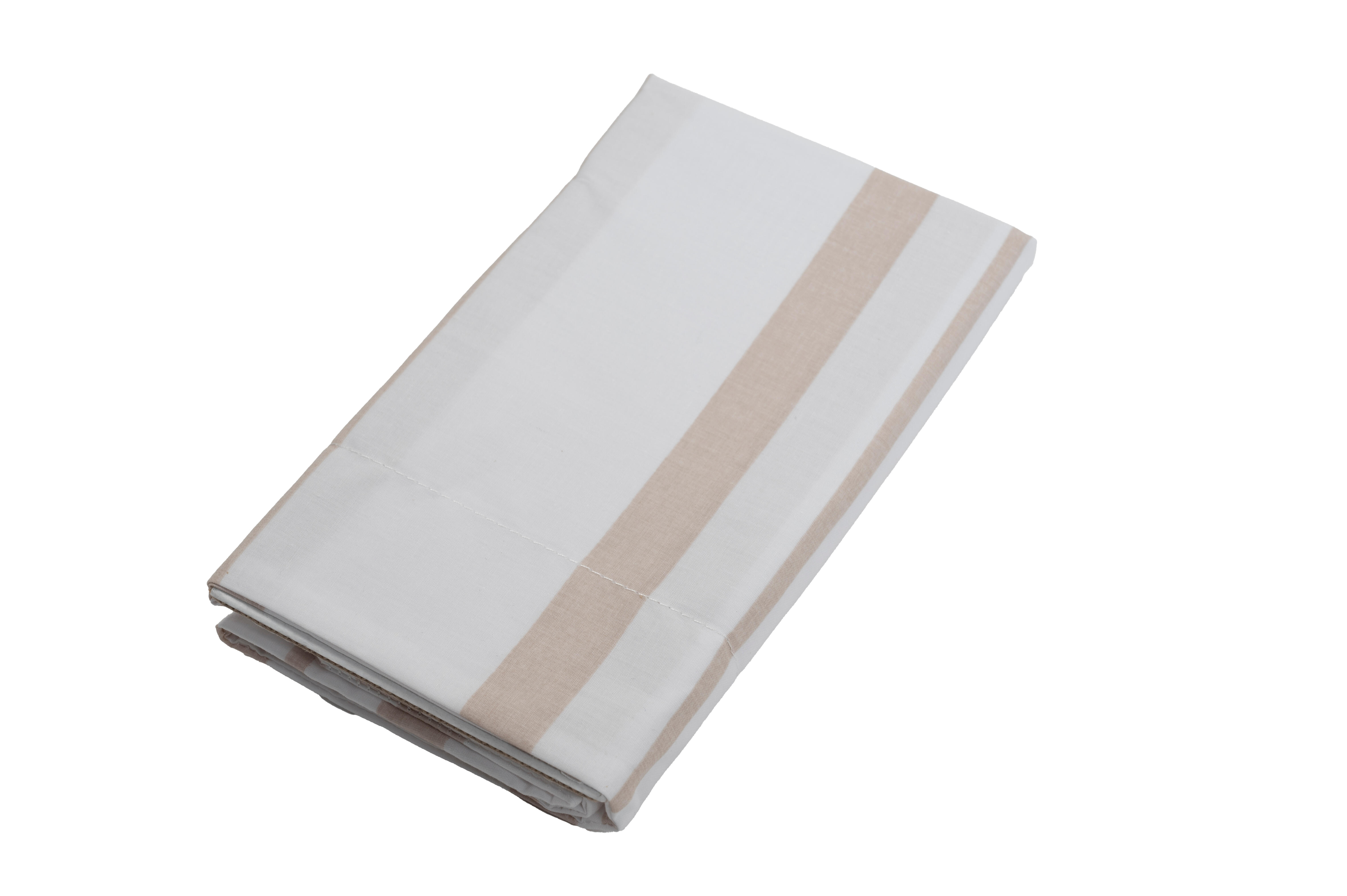 Funda para cuadrante de cama Liena algodón percal 180 hilos beige 60 x 60 cm para cama de 90, 135, 150, 160, 180, 200 cm - 3