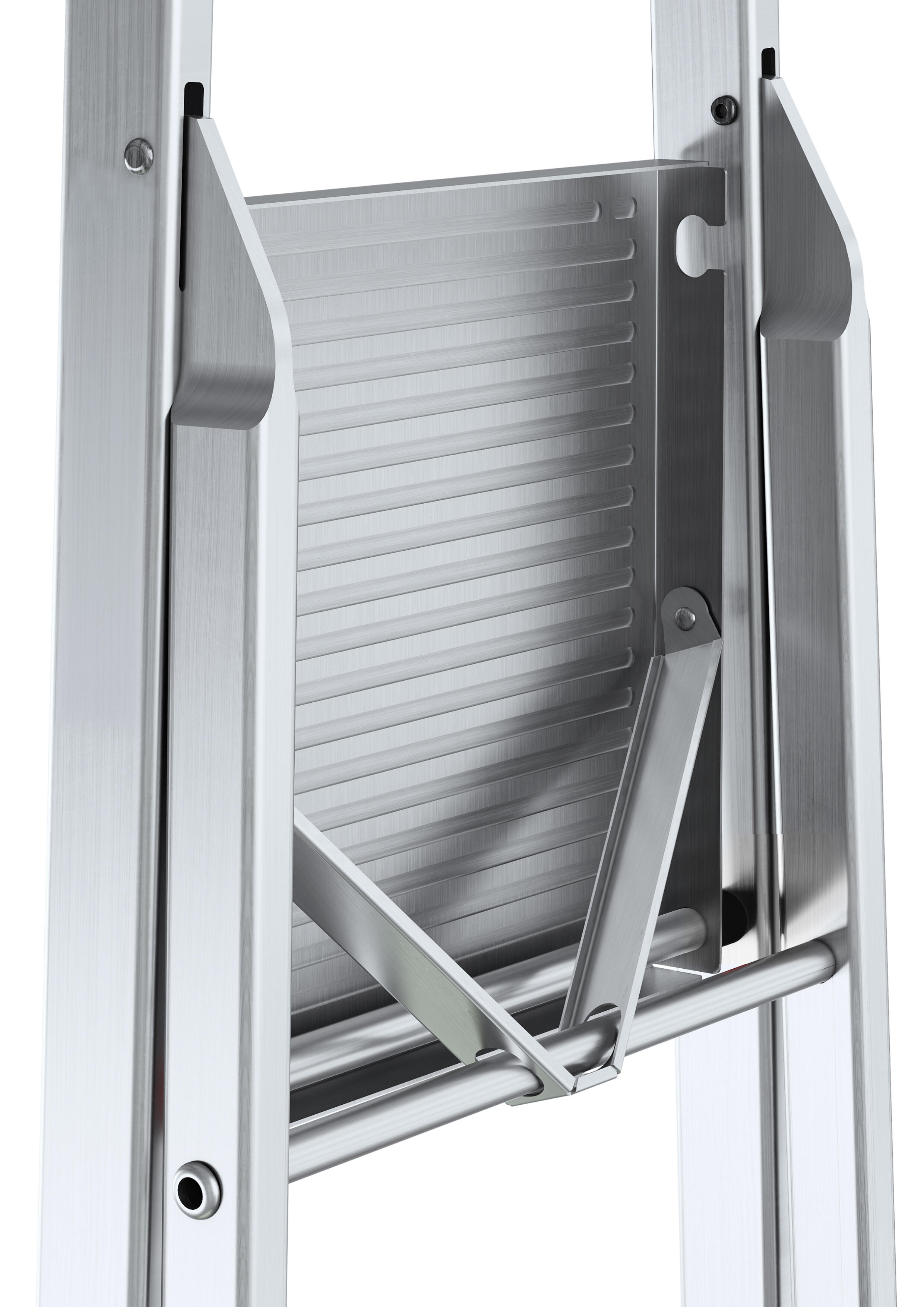 ESCALERA DE ALUMINIO 4 PELDAÑOS - 2