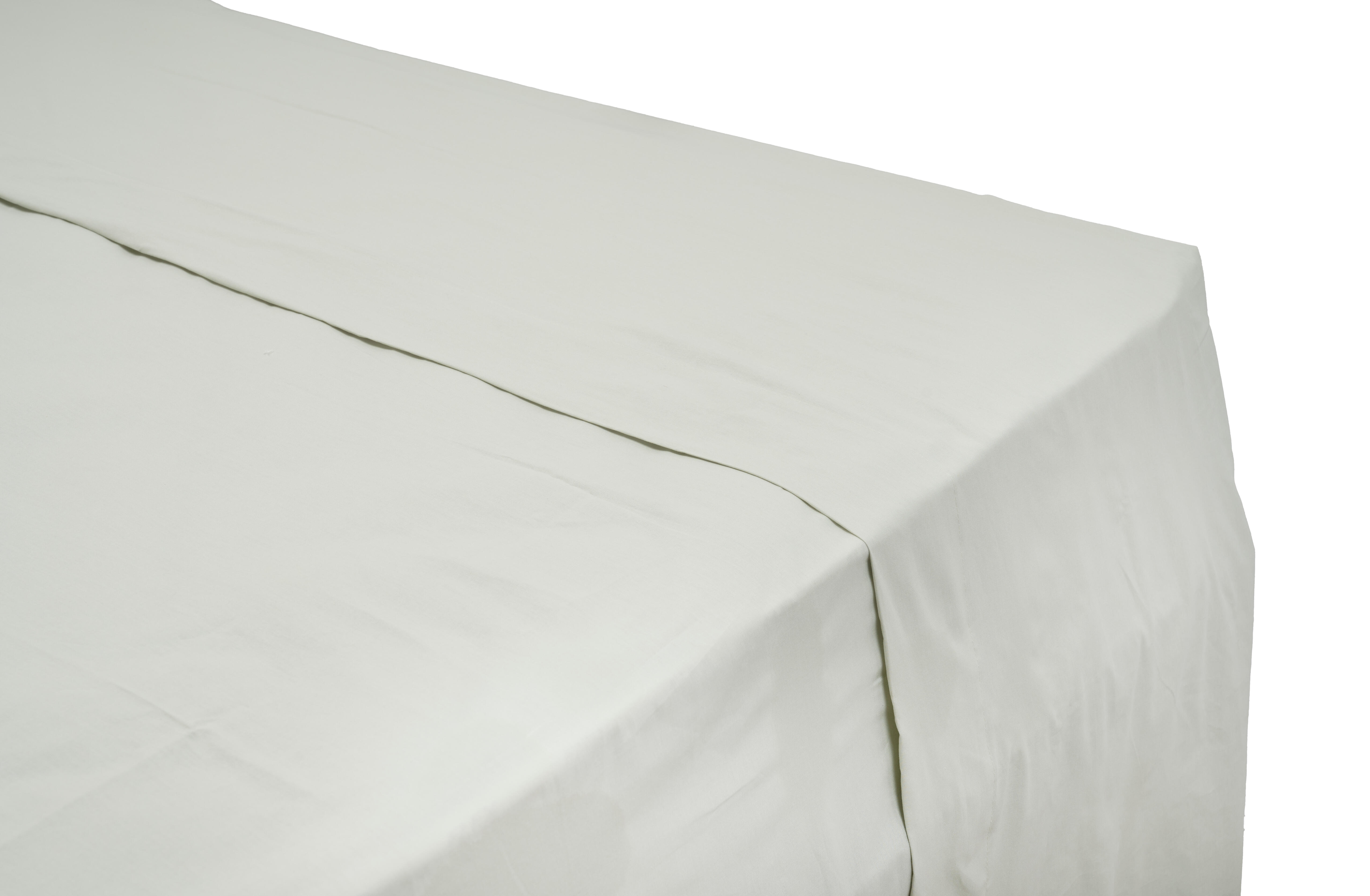 Sábana encimera Esencial algodón 144 hilos verde agua 160x270 para cama de 90 cm - 7