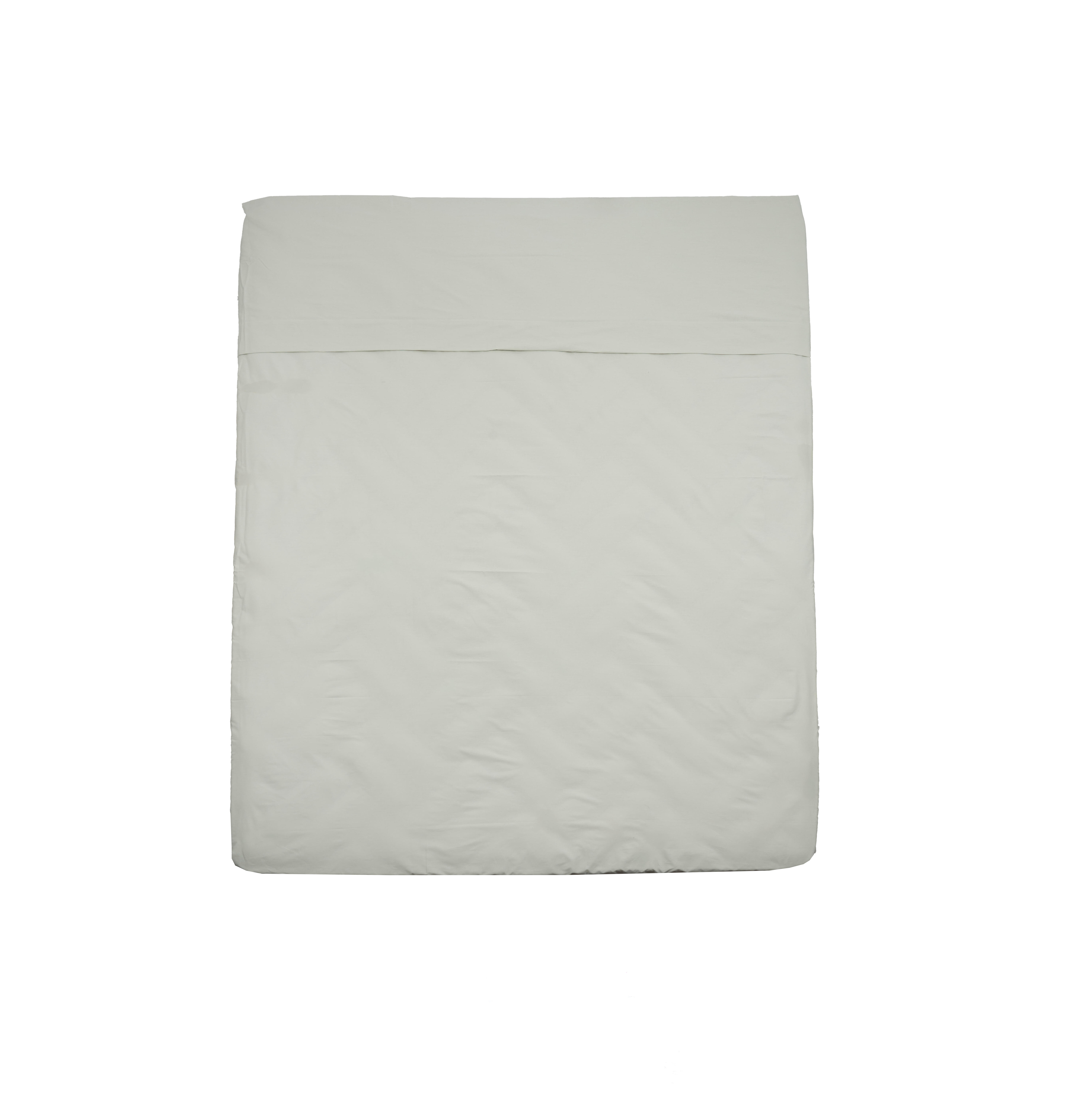 Sábana encimera Esencial algodón 144 hilos verde agua 160x270 para cama de 90 cm - 2