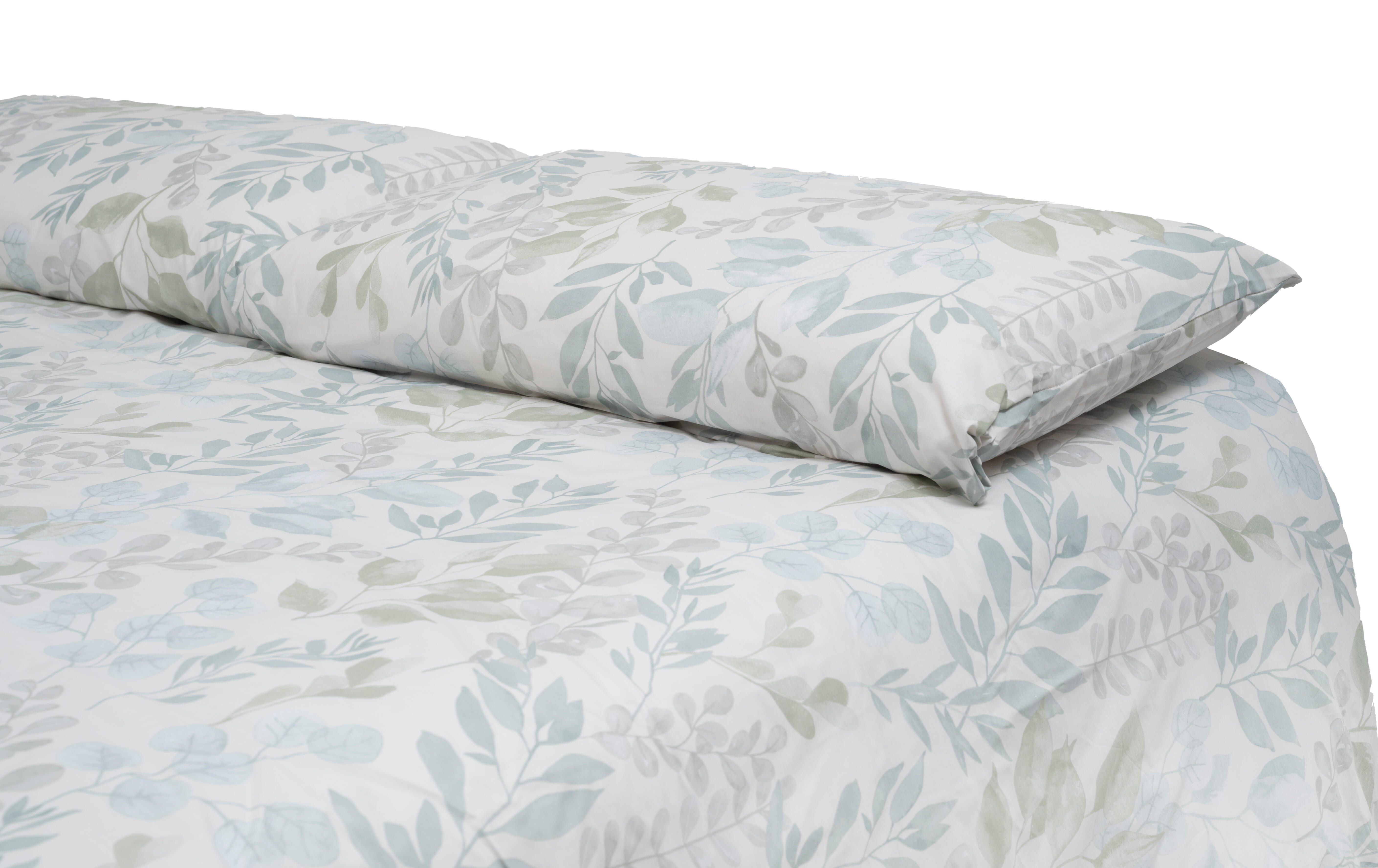 Funda nórdica Velia  algodón 180 hilos tonos verdes  cama de 135 cm - 2