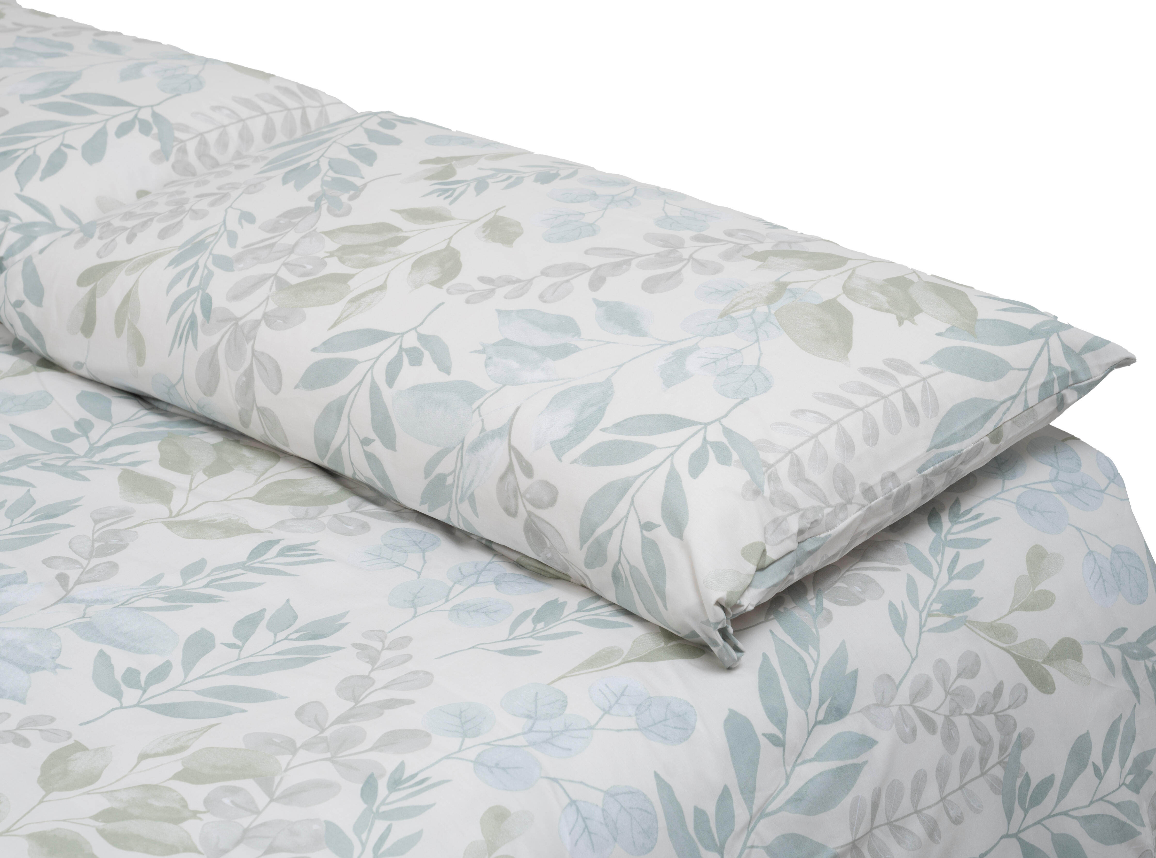 Funda nórdica Velia  algodón 180 hilos tonos verdes  cama de 135 cm - 10