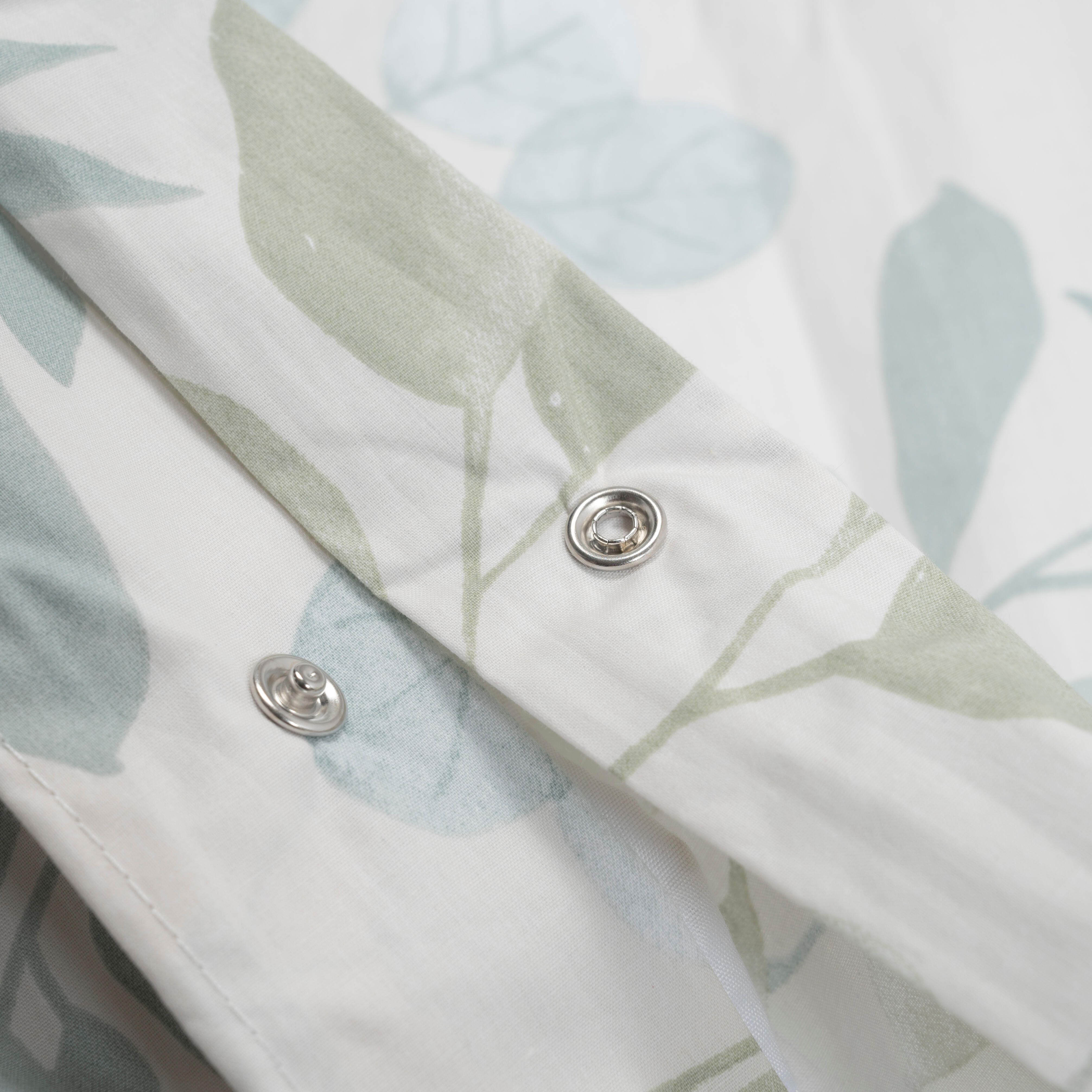 Funda nórdica Velia  algodón 180 hilos tonos verdes  cama de 135 cm - 8