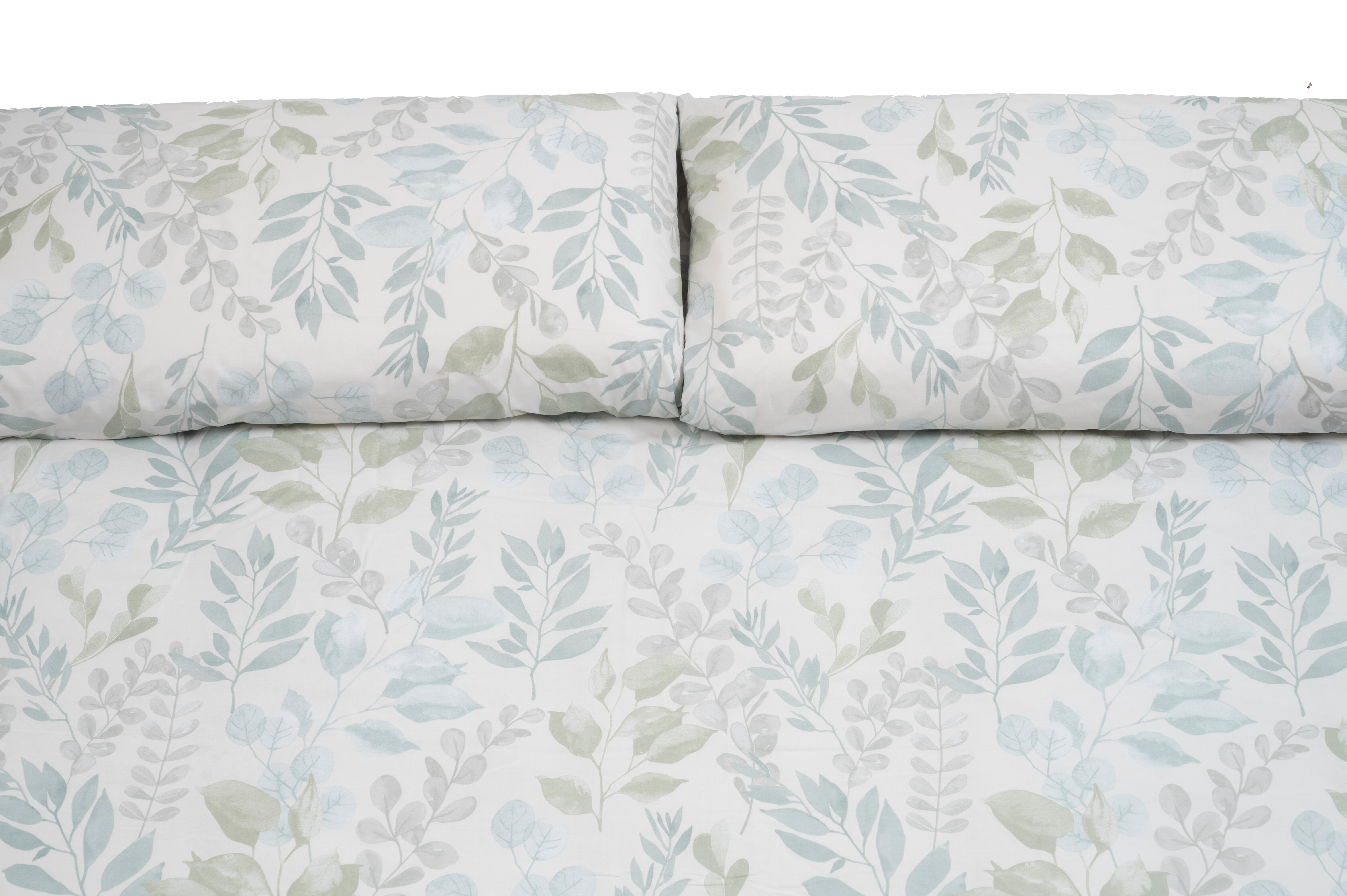 Funda nórdica Velia  algodón 180 hilos tonos verdes  cama de 135 cm - 7