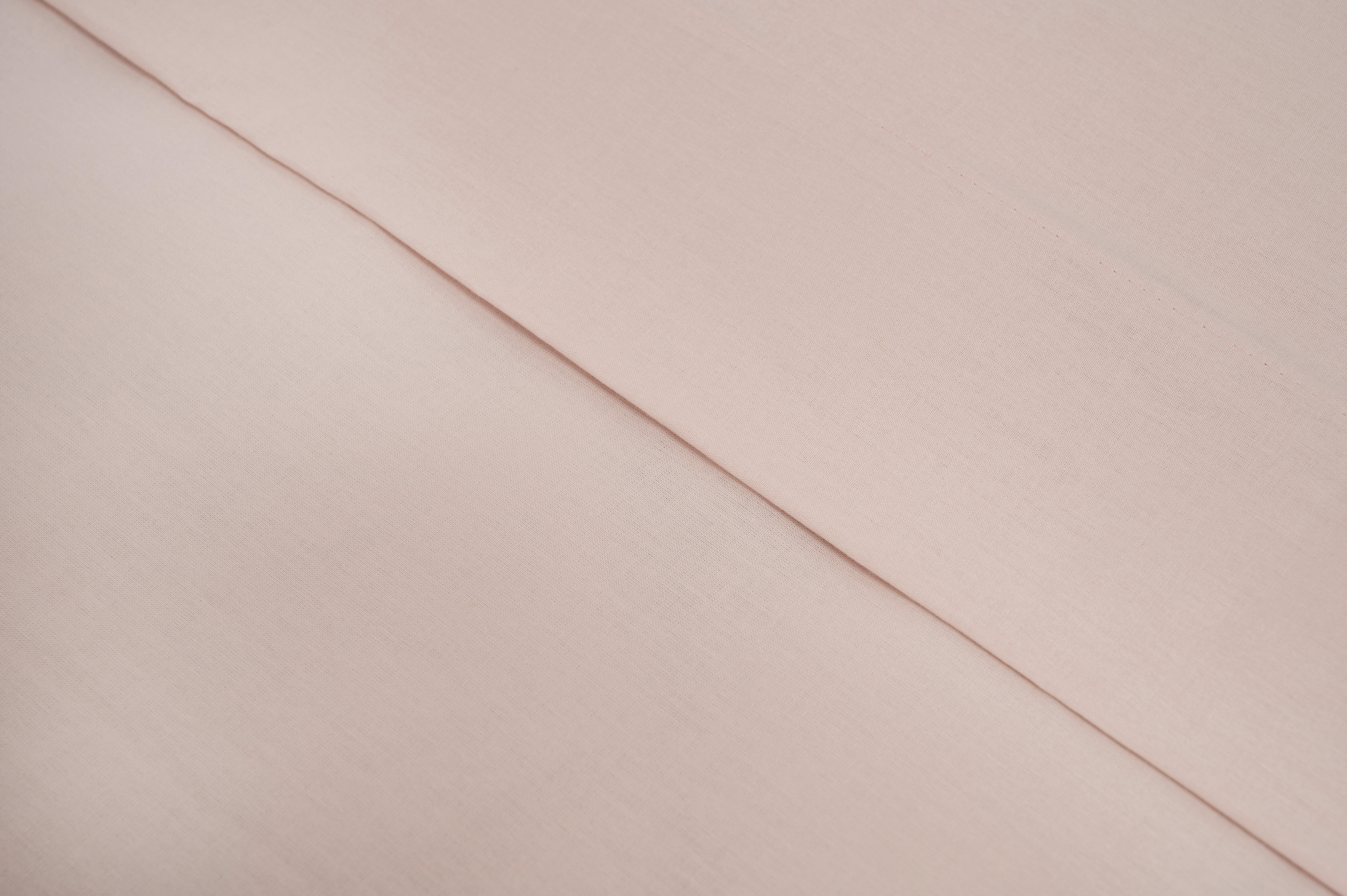 Sábana encimera Esencial algodón 144 hilos rosa palo 260x270 para cama 180 cm - 5