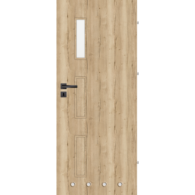 Drzwi wewnętrzne łazienkowe Mars dąb halifax 80 prawe Nawadoor