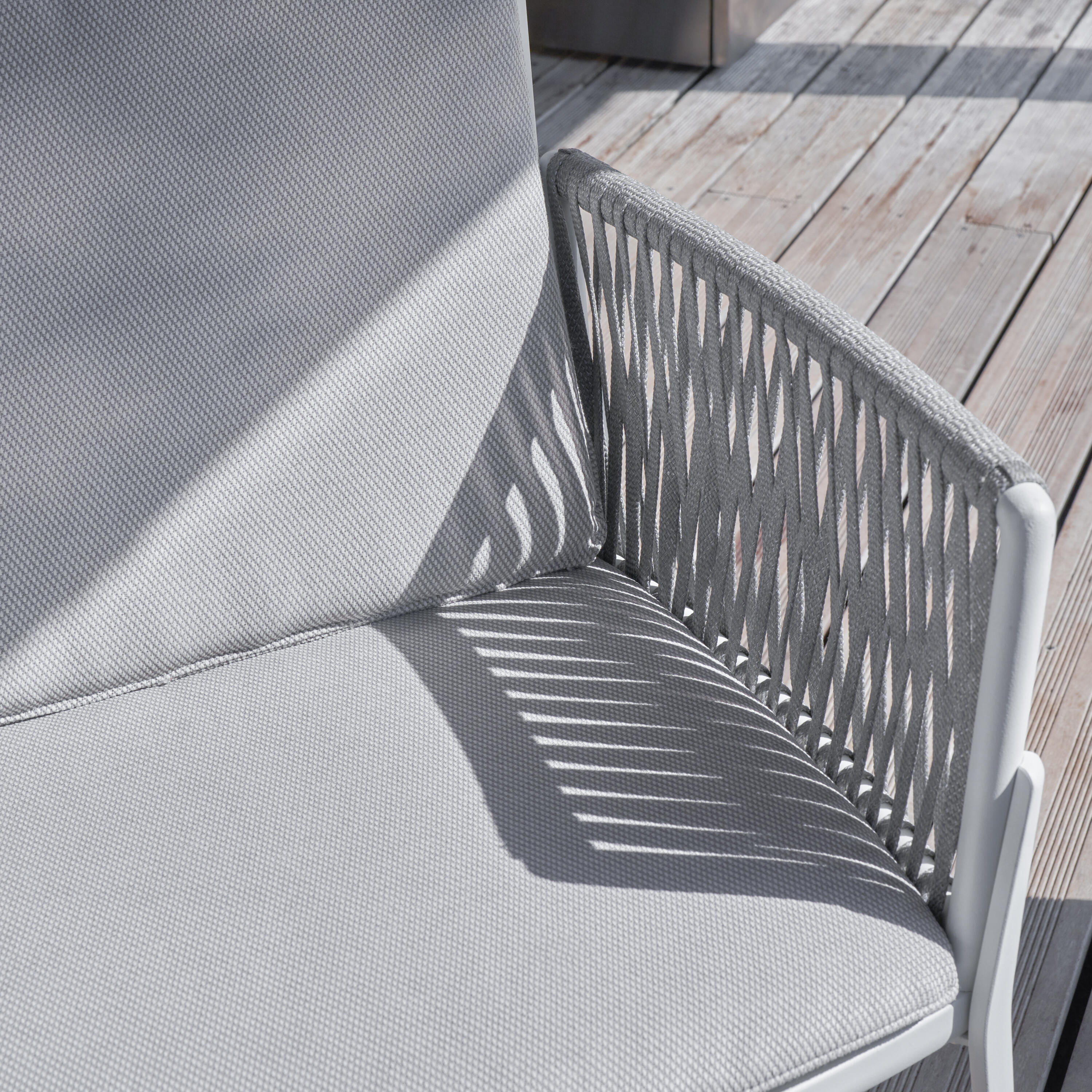 Fauteuil en aluminium blanc avec coussin Hydra NATERIAL - 7