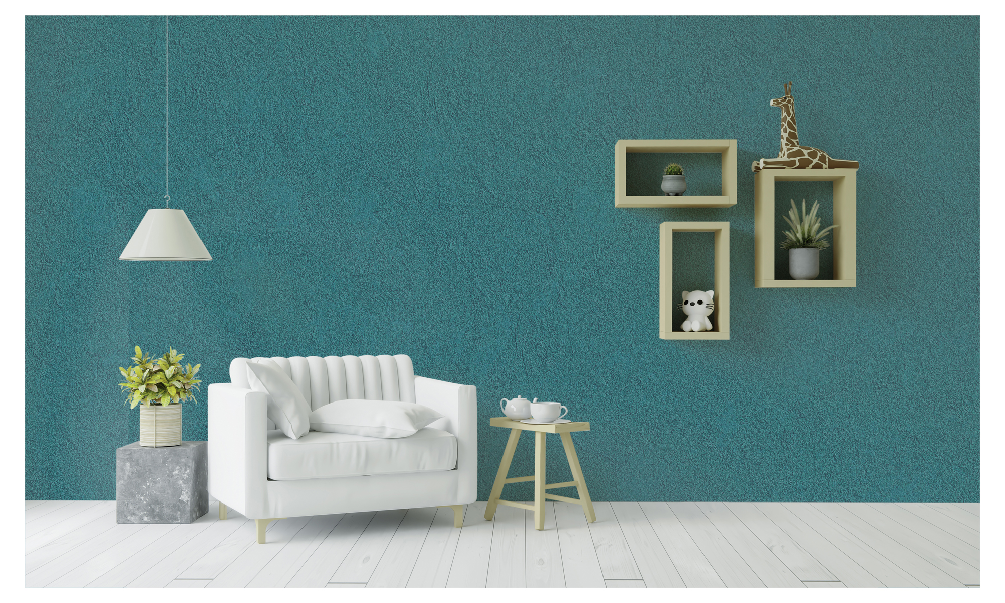 Papel pintado vinilo liso estructura 511367 verde