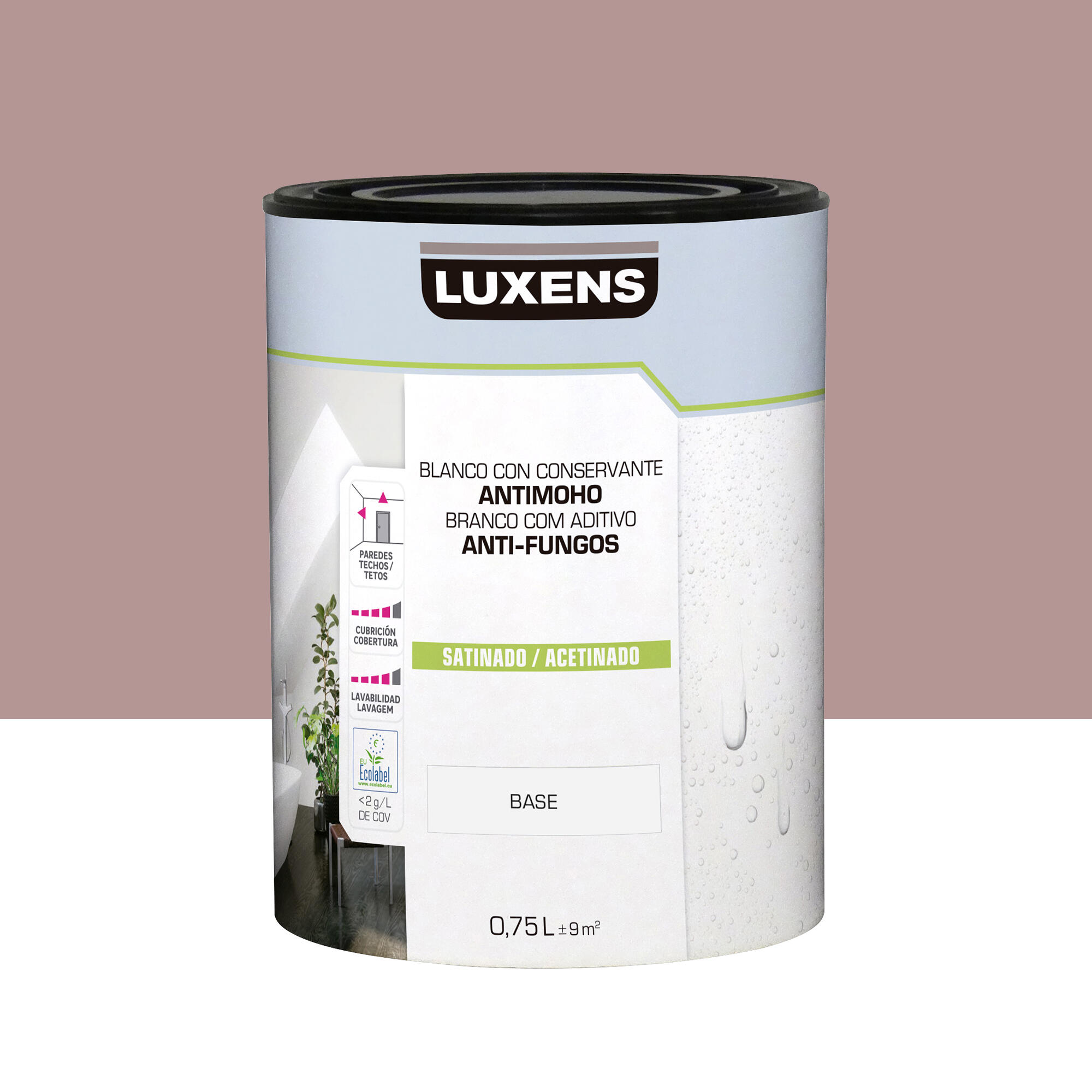 Pintura de interior luxens satinado 3020-r 750ml