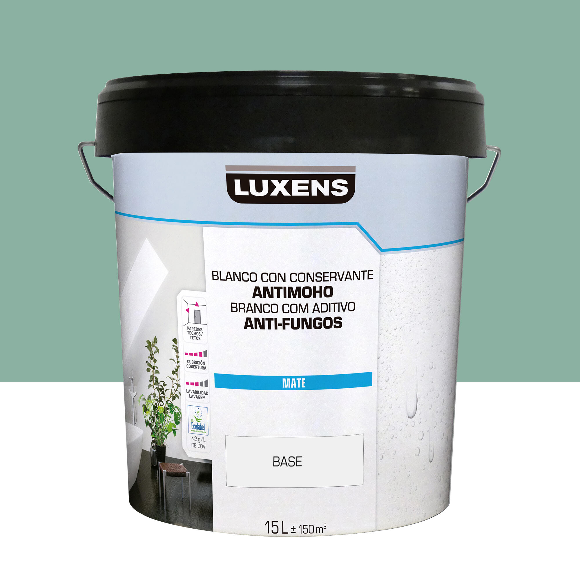 Pintura de interior luxens mate 3020-b90g 15l