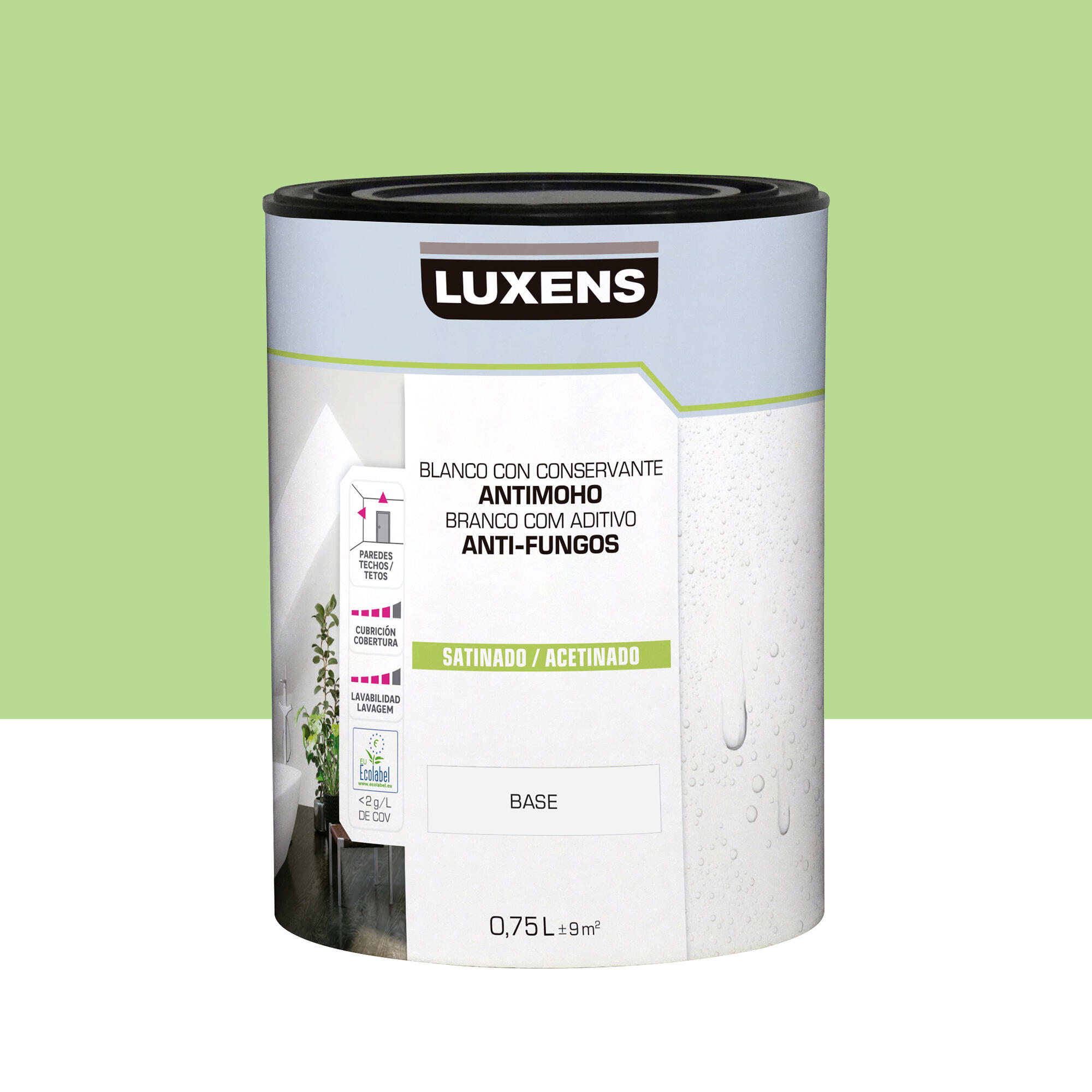 Pintura de interior luxens satinado 1040-g30y 750ml