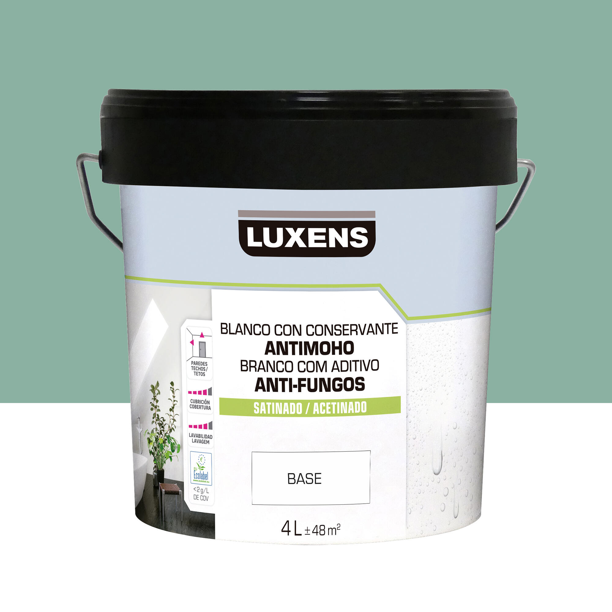 Pintura de interior luxens satinado 3020-b90g 4l