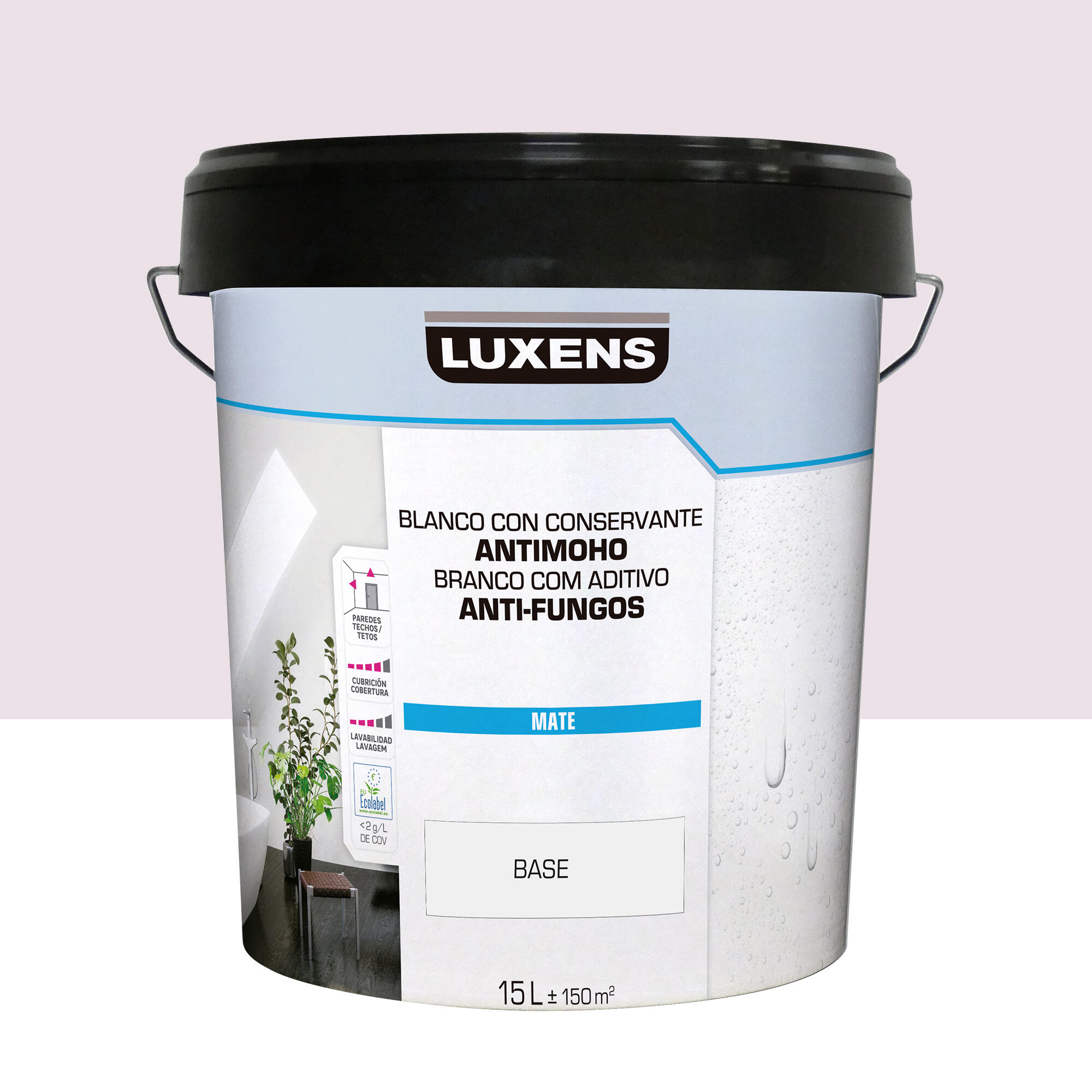 Pintura de interior luxens mate 1010-r30b 15l