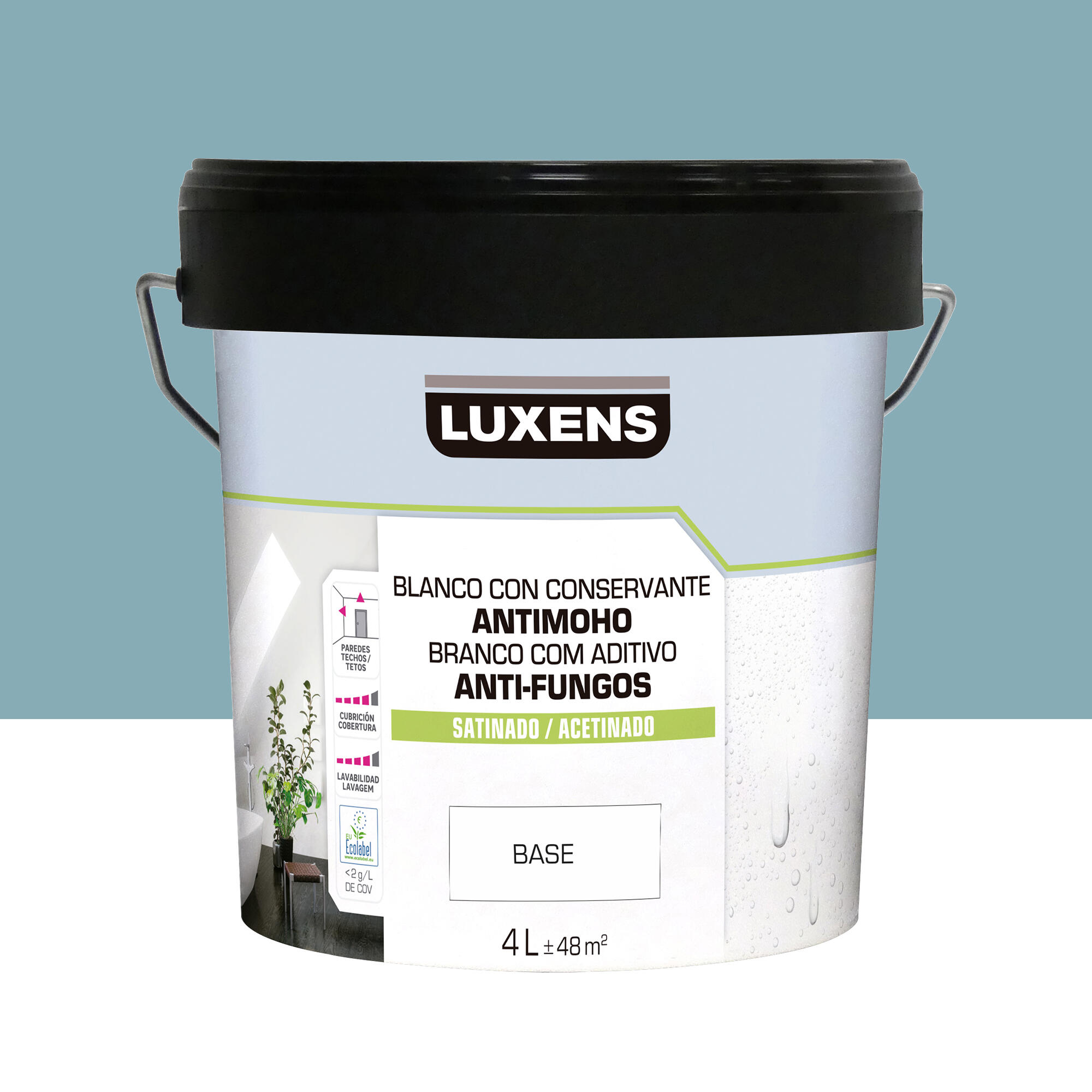 Pintura de interior luxens satinado 3020-b10g 4l