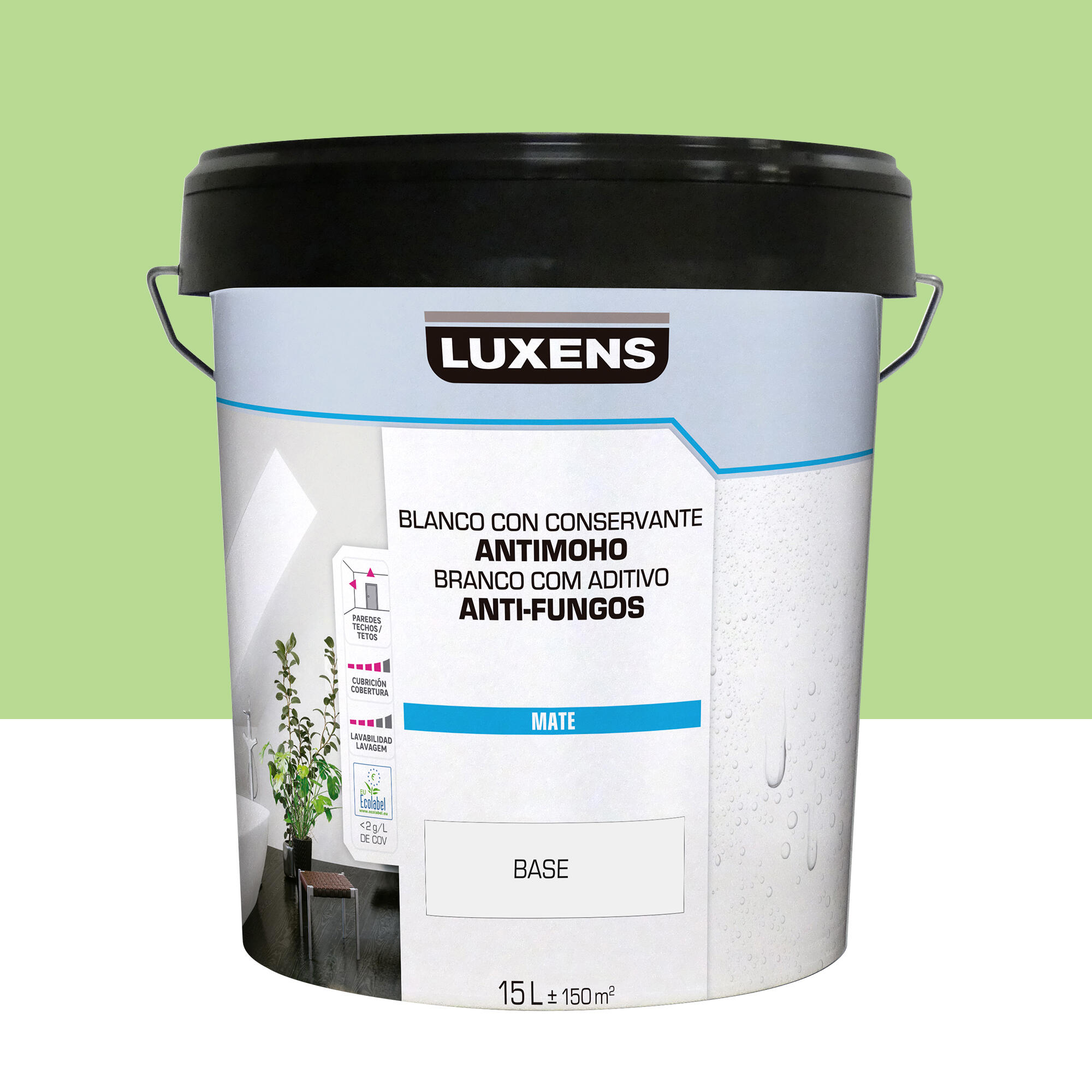 Pintura de interior luxens mate 1040-g30y 15l
