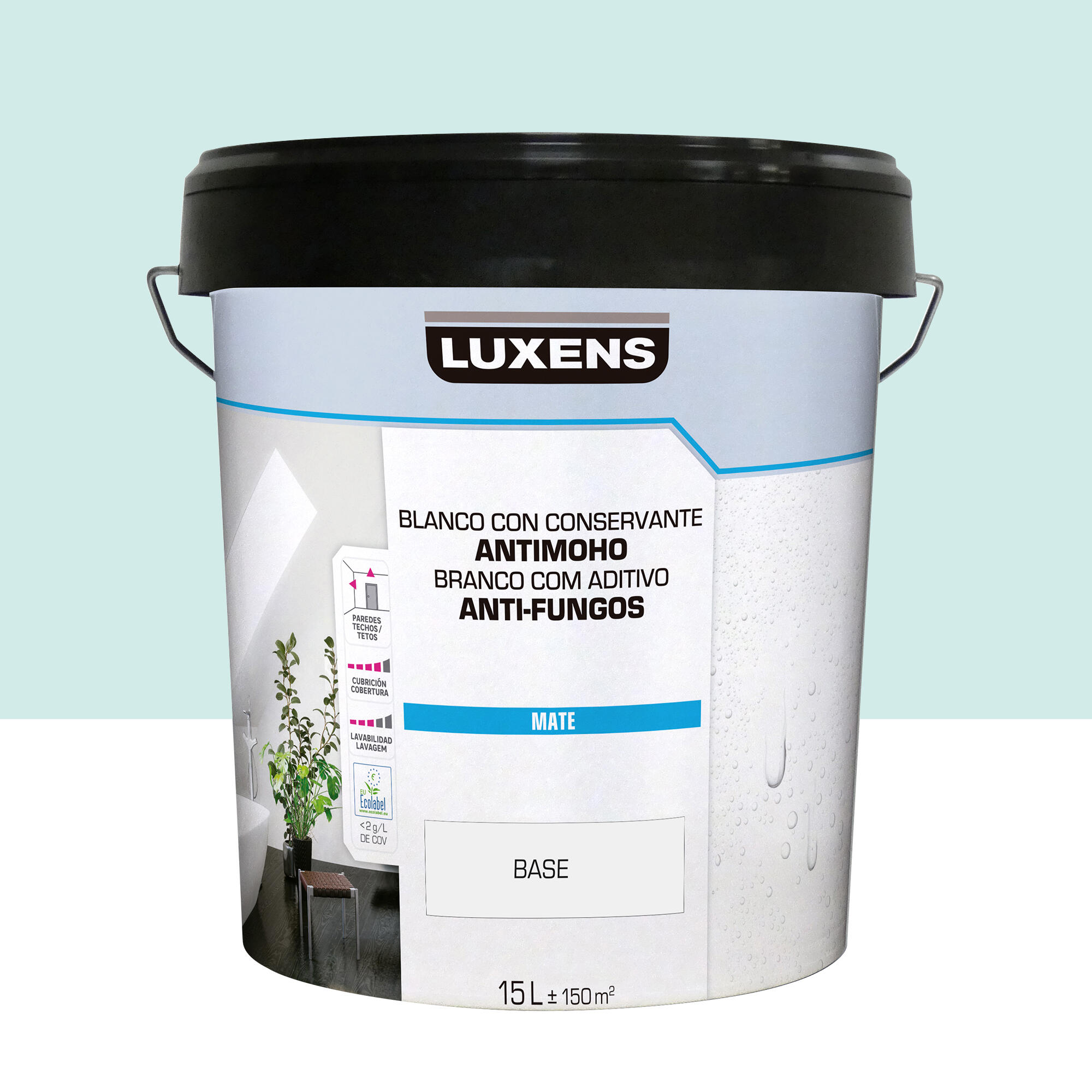 Pintura de interior luxens mate 1010-b50g 15l