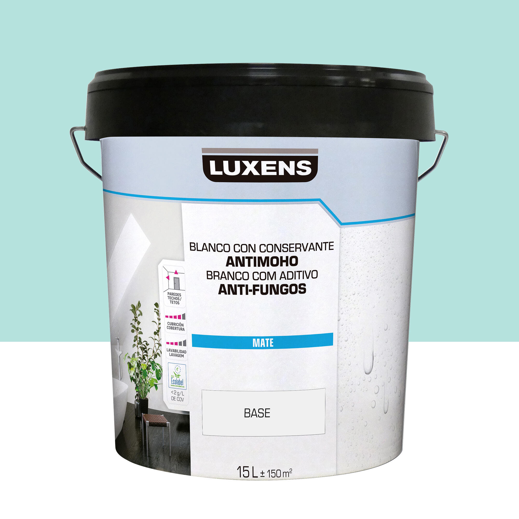 Pintura de interior luxens mate 1020-b50g 15l